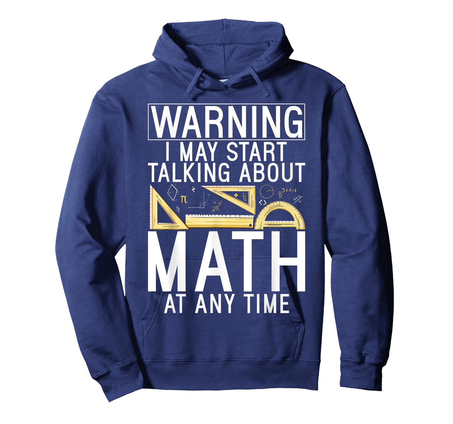 Warning i may start talking about Math at any Time Math T-Shirt