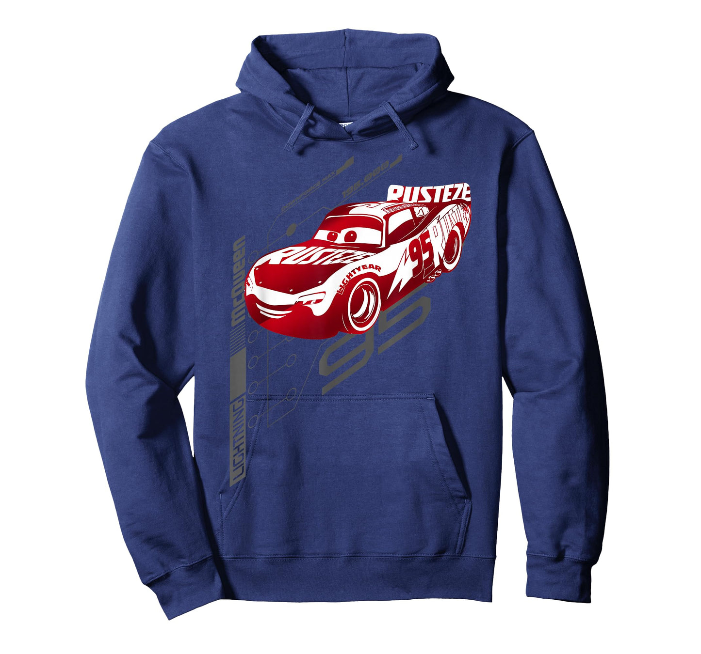 Disney Pixar Cars Lightning McQueen Neon Schematics Logo T-Shirt