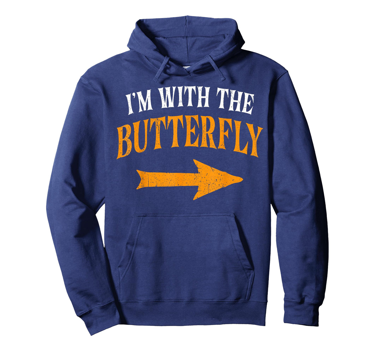 I'm With Butterfly Party Matching Couples Halloween Costume T-Shirt