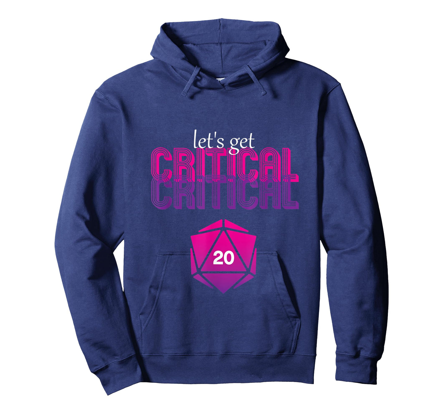 Let's get critical D20 dice DnD Funny T-Shirt T-Shirt