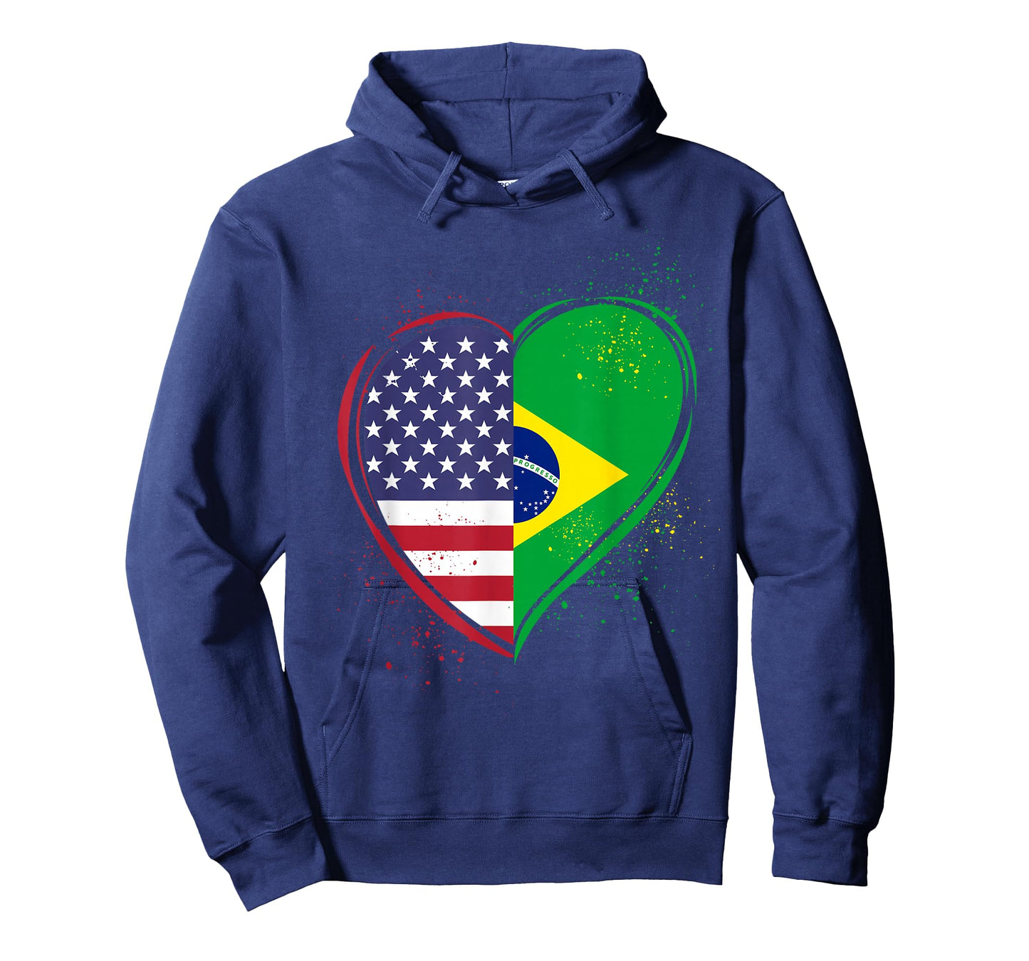 Half Brazilian Half American USA Brazil Culture Patriot Flag T-Shirt