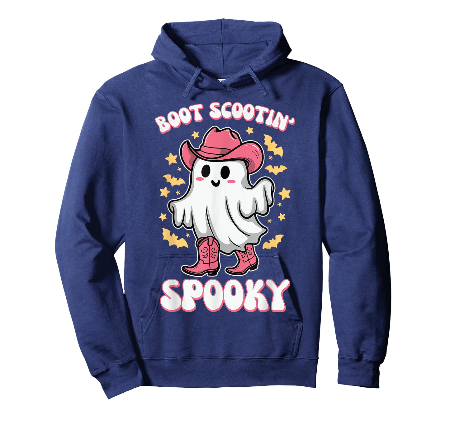 Boot Scootin Spooky Retro Western Funny Halloween Cute Ghost T-Shirt