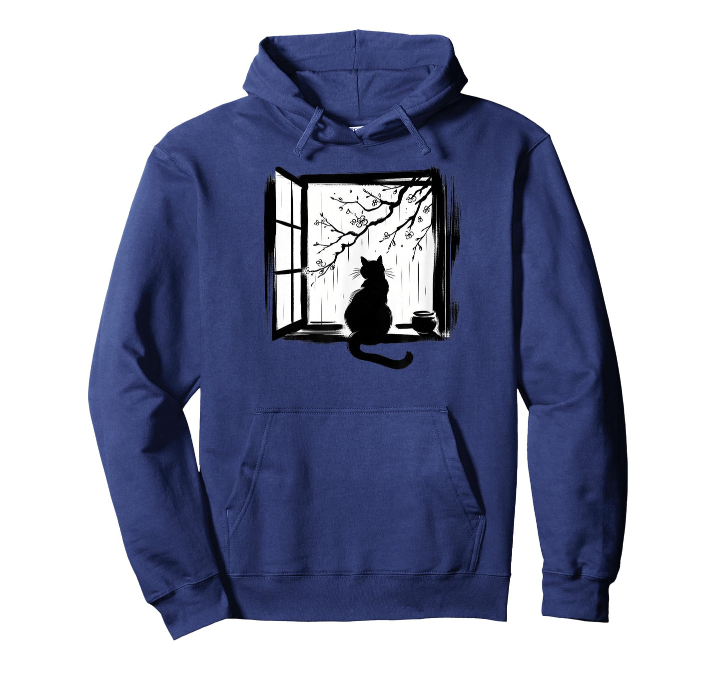 Sumi-e Japanese Art, Cat at Window T-Shirt