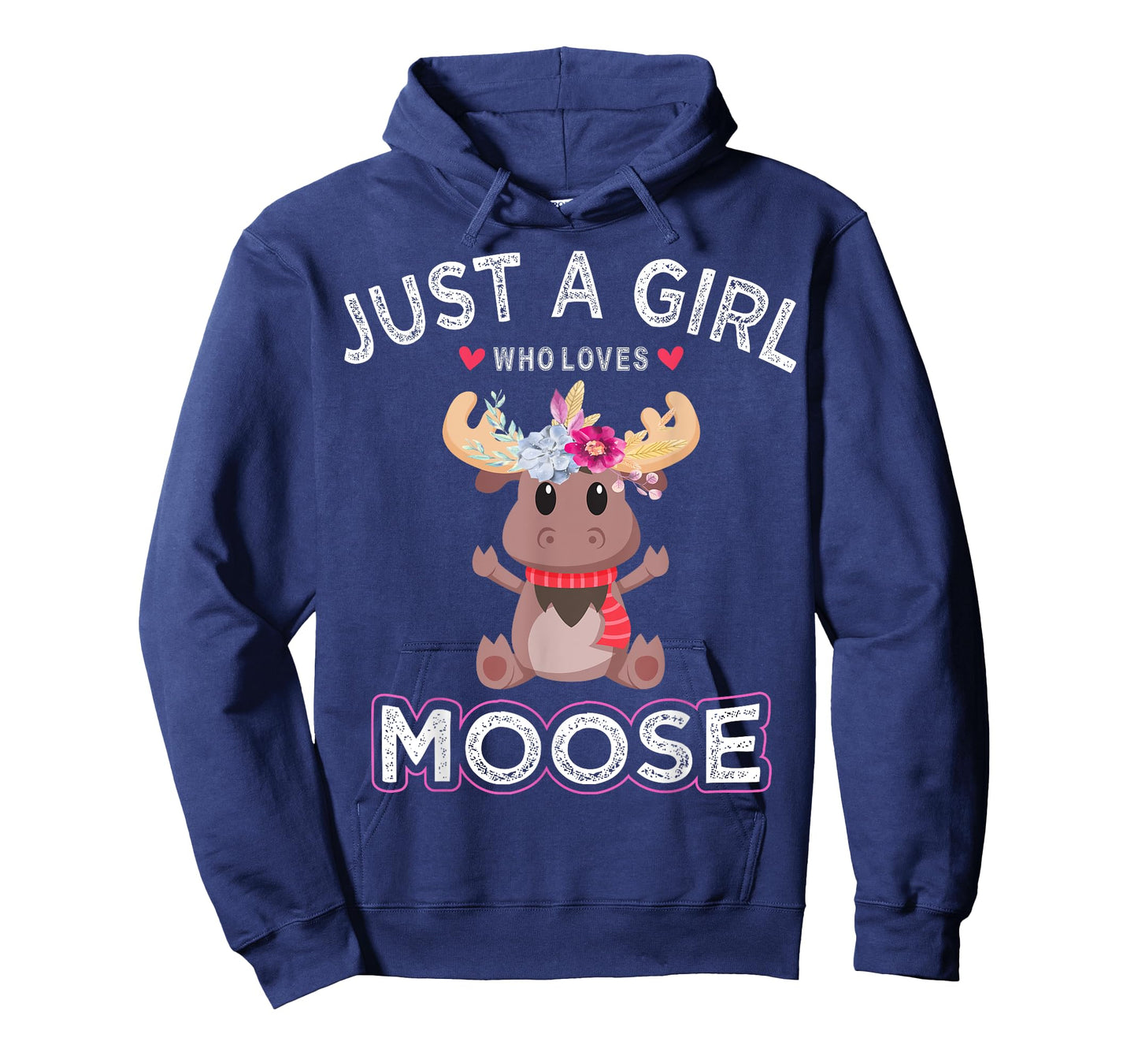 Moose Animal Lover Women Tee Just A Girl Who Loves Moose T-Shirt