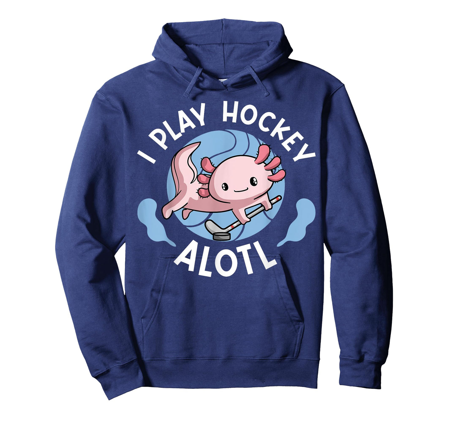 Kawaii Axolotl Pun Funny I Play Hockey Alotl T-Shirt