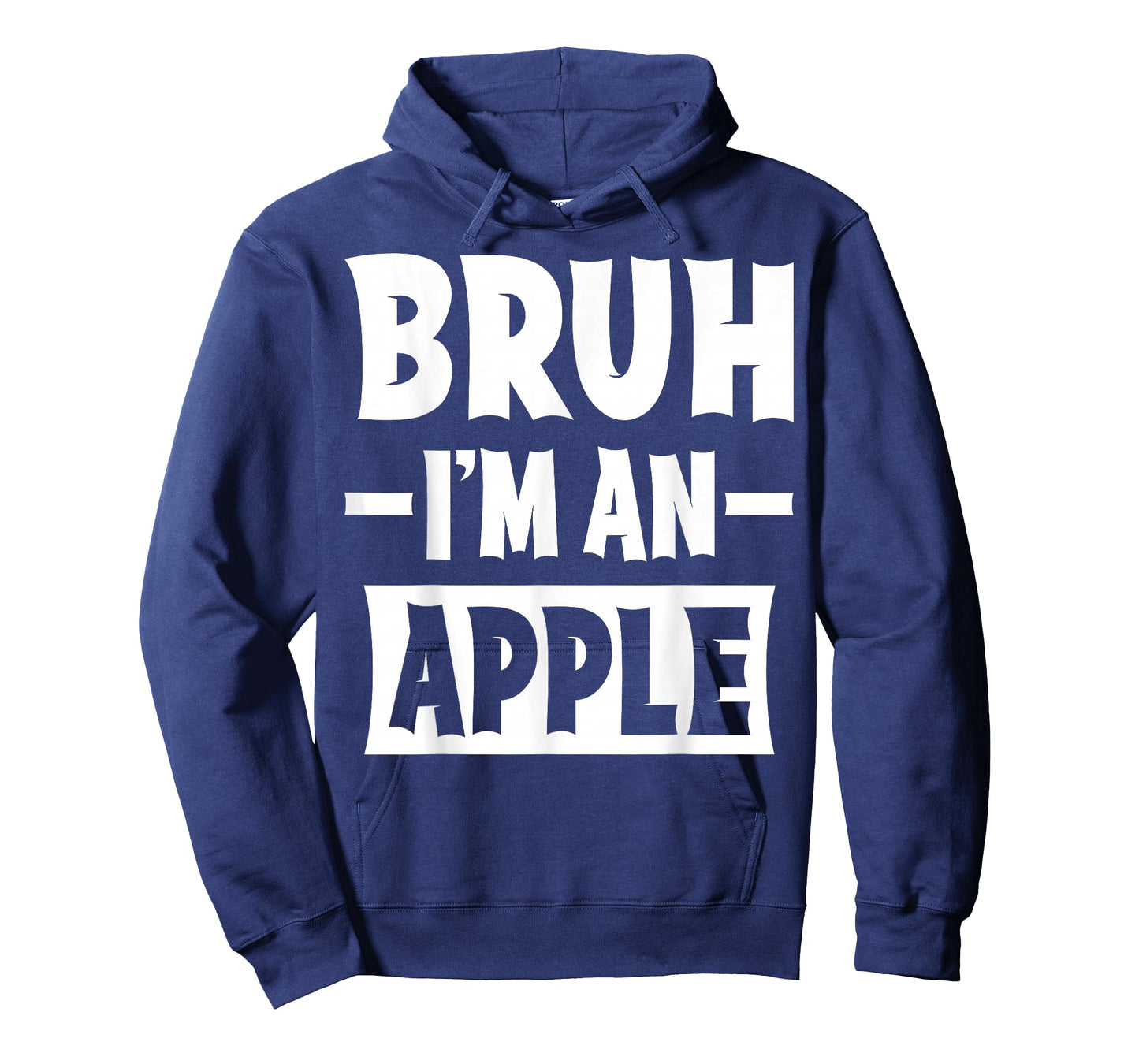 Bruh I'm An Apple Funny Lazy Halloween Costume Party T-Shirt
