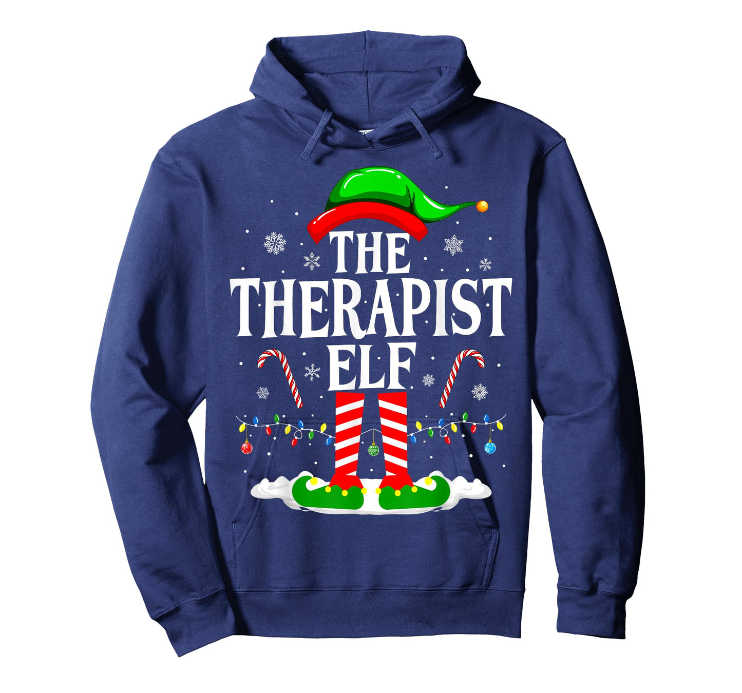 The Therapist Elf Xmas Funny Christmas Therapist T-Shirt