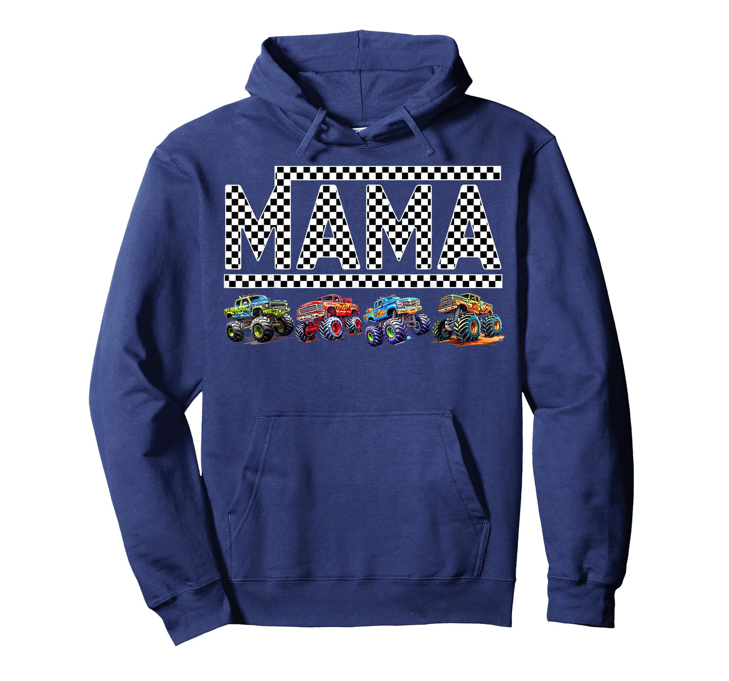Mama Retro Monster Truck Family Crew Birthday Matching Party T-Shirt