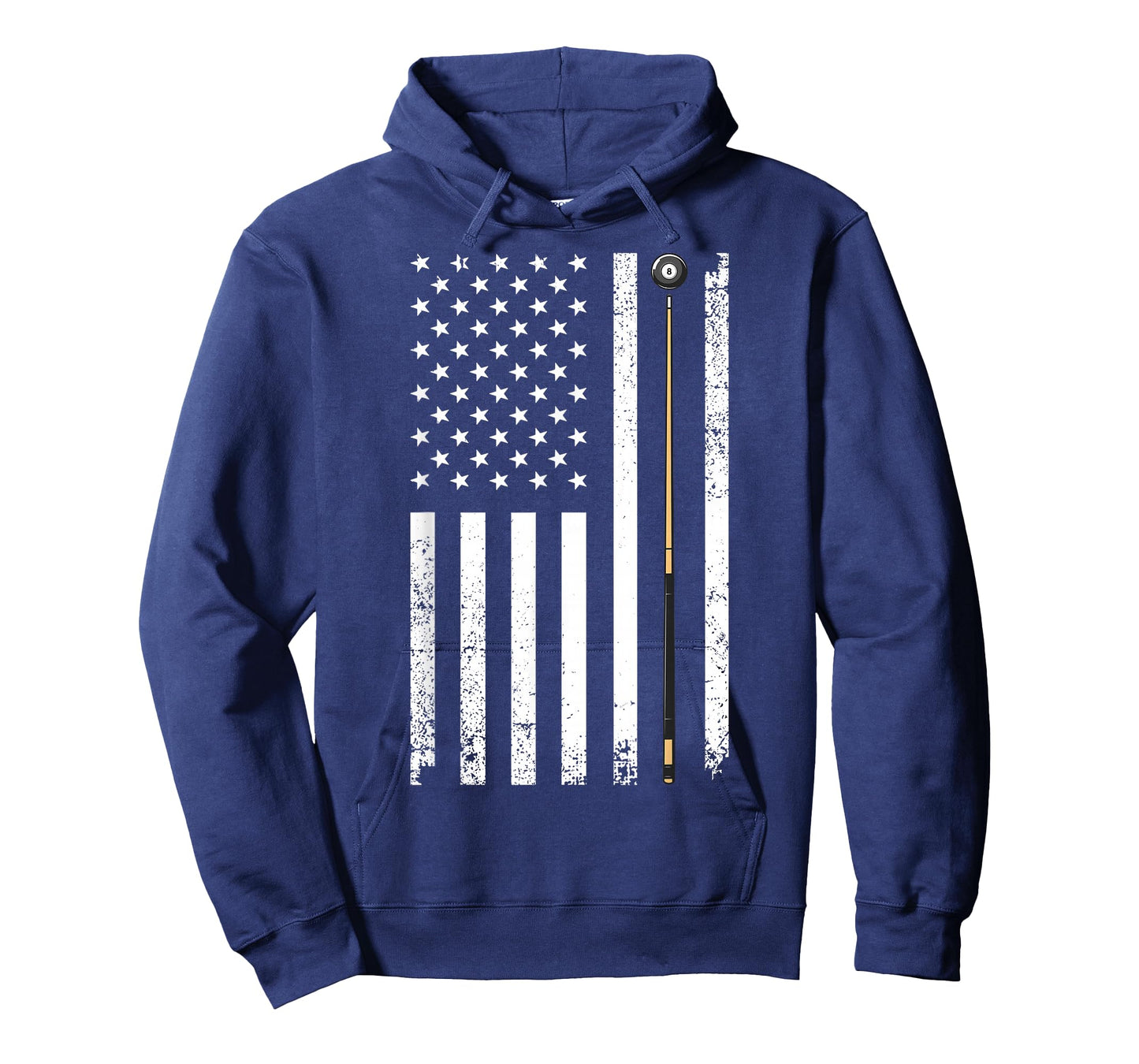 Funny US Flag Billiards Design For Men Women Billiard Player T-Shirt