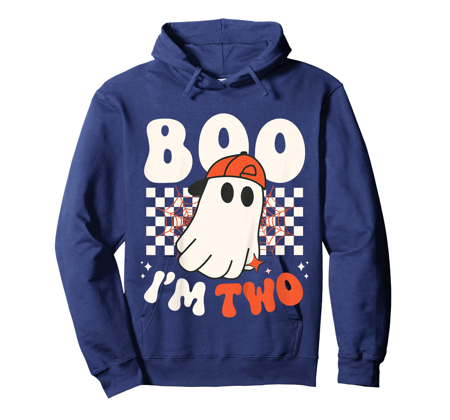 Kids Boo I'm Two Cute Ghost Groovy 2nd Second Birthday Boys Kids T-Shirt
