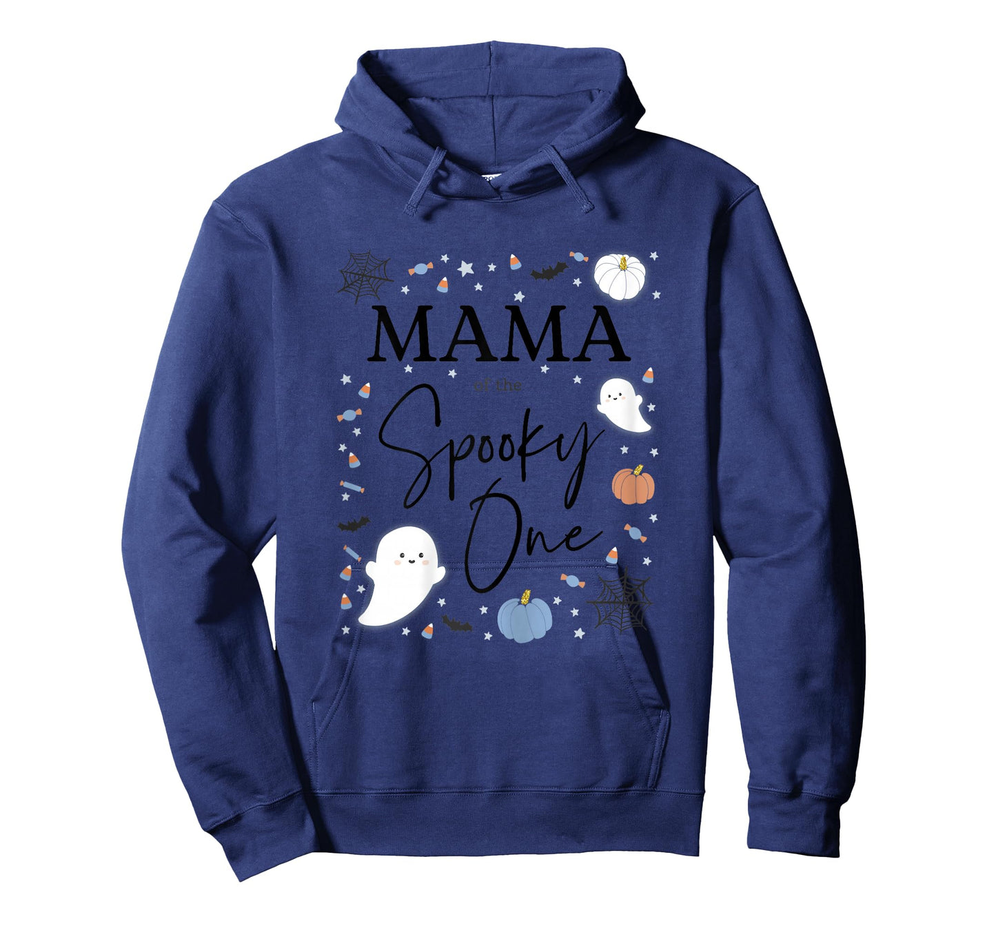 Womens Mama of the Spooky One First Birthday Blue Boy 1st Halloween T-Shirt
