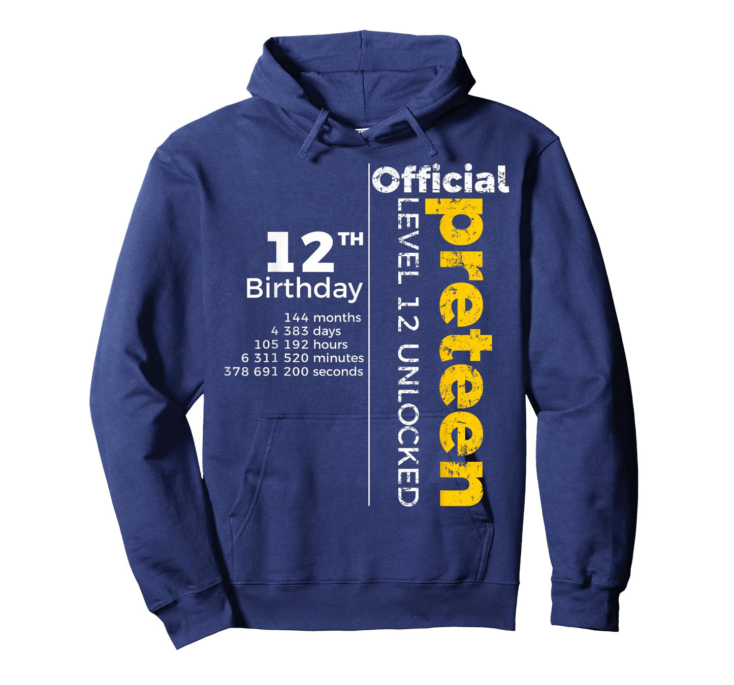 12th Birthday - Official Preteen Level 12 Unlocked Funny T-Shirt