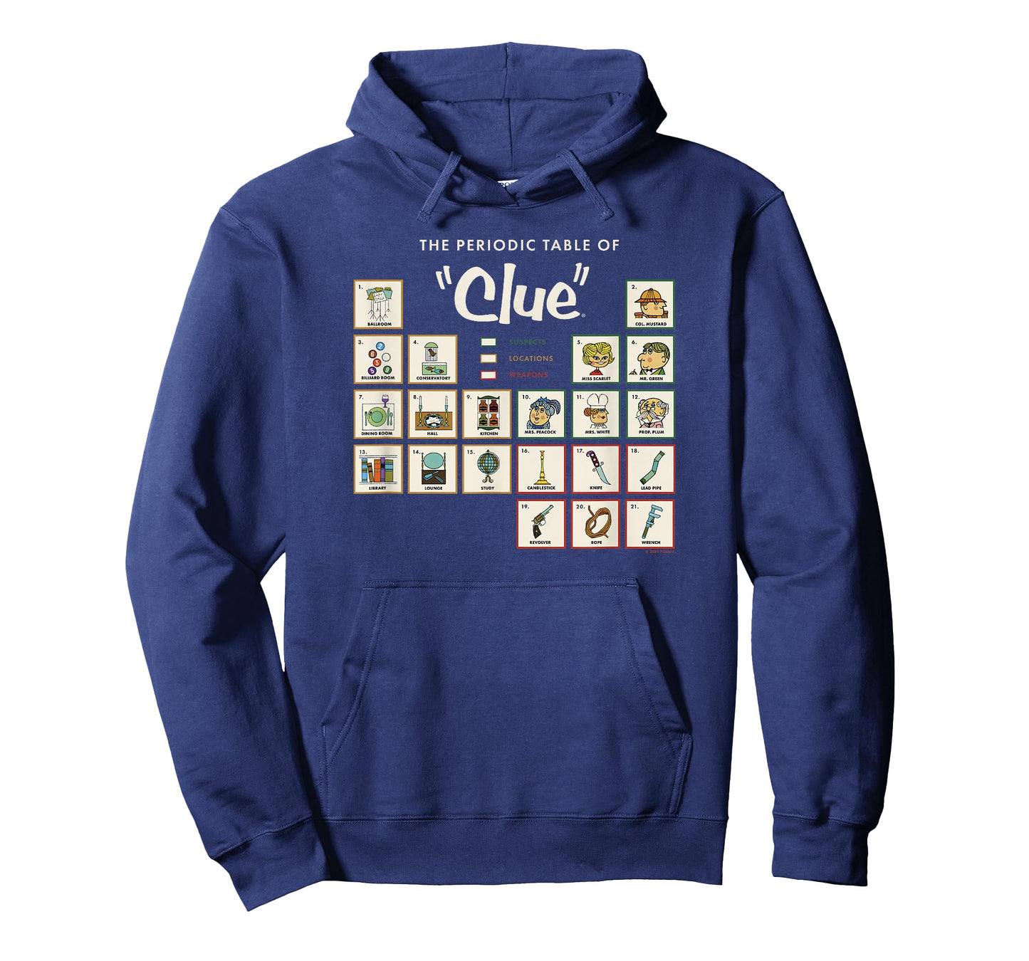 Clue The Periodic Table of Clue T-Shirt