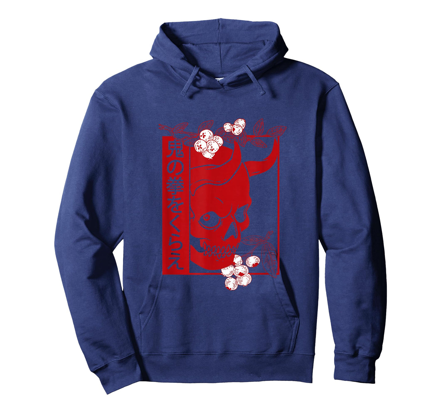 Japanese demon art face Skull devil oni harajuku aesthetic T-Shirt
