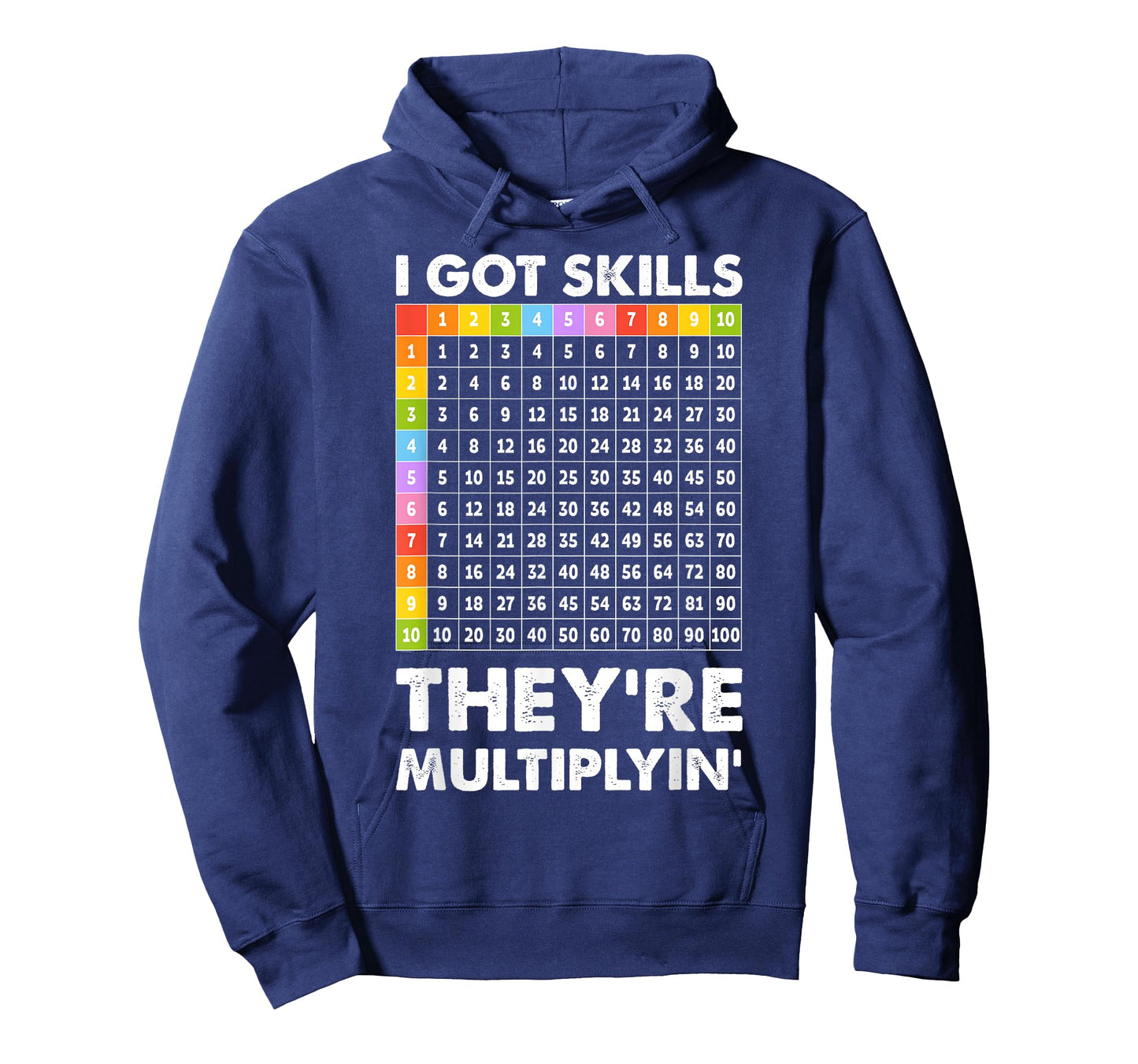 I Got Skills They're Multiplying Nerd Funny Math Teacher T-Shirt