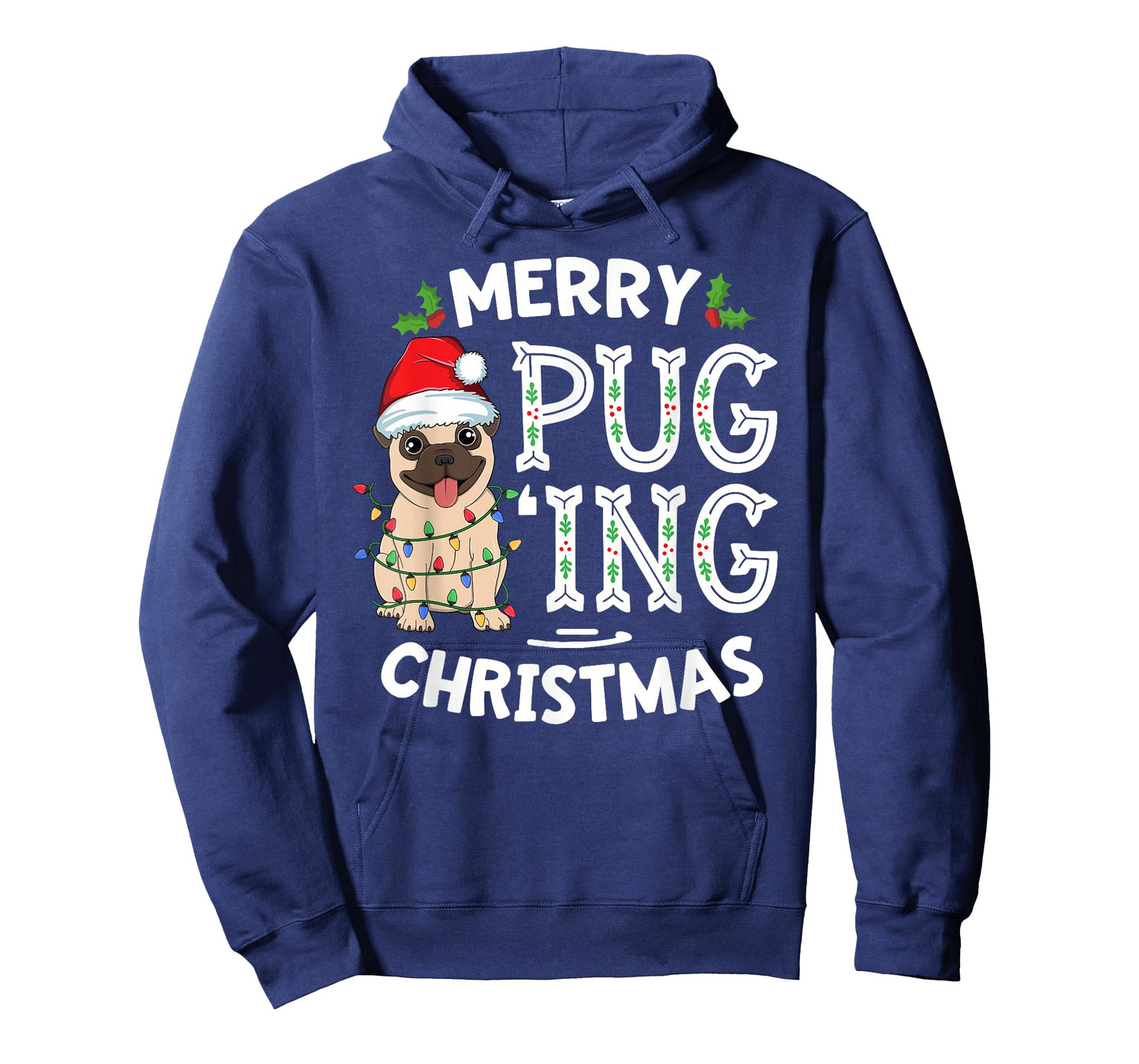 Merry Pugging Christmas Dog Santa Pug Xmas Boys Pugmas T-Shirt