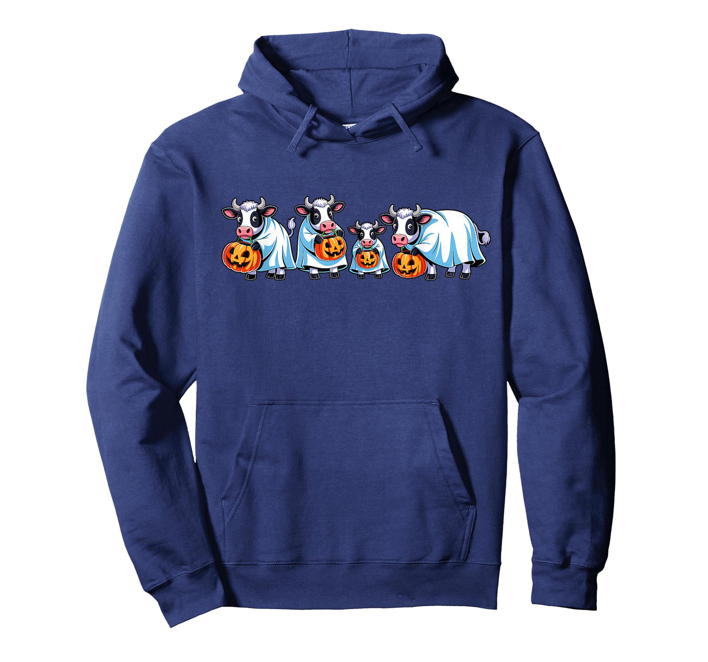 Spooky Cows Ghost Halloween Farm Animals Autumn Pumpkin T-Shirt