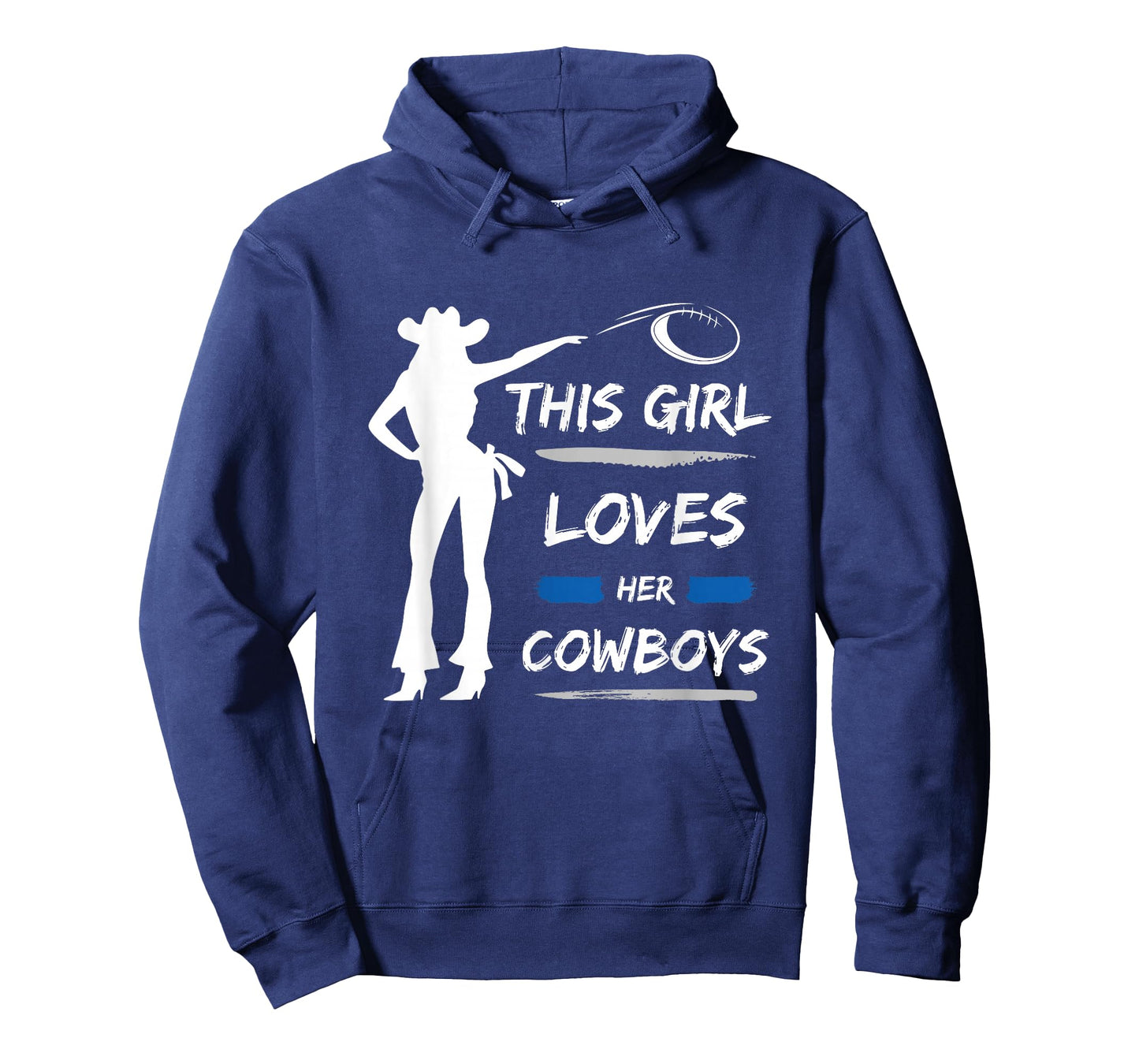 This Girl Loves Her Cowboy Cute Texas Dallas Cheerleader T-Shirt
