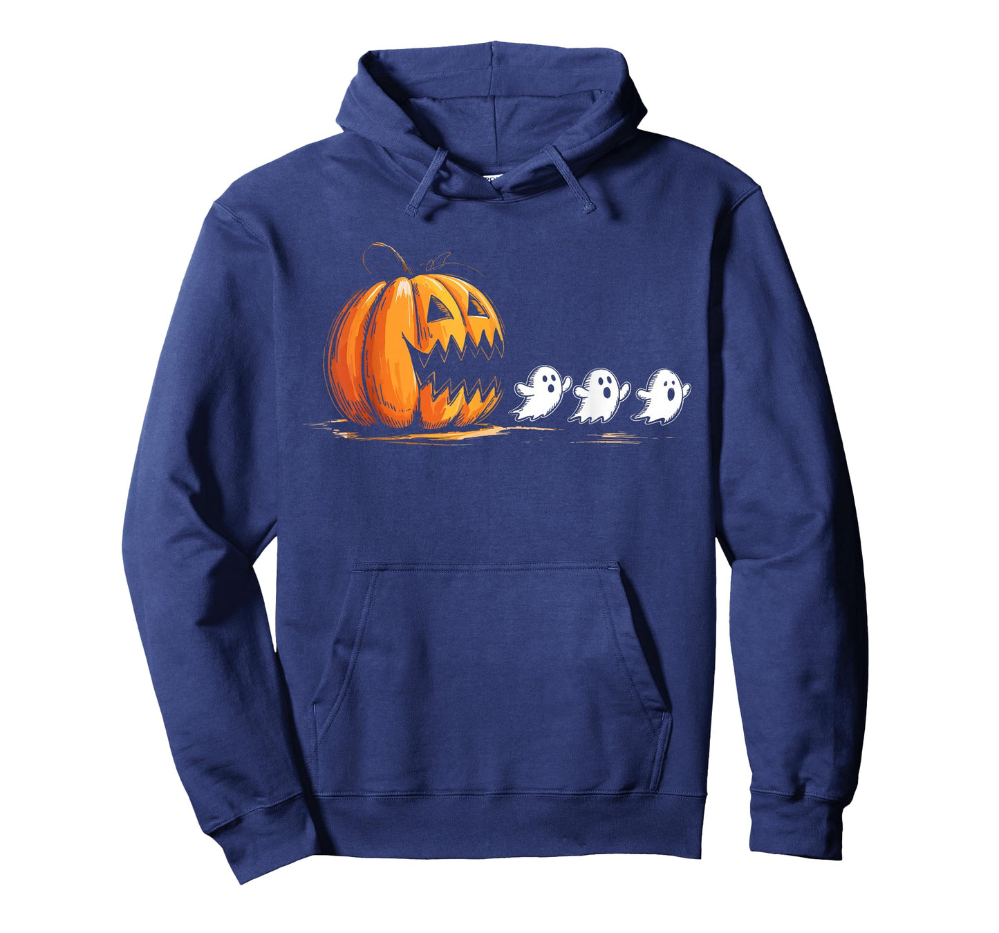 Halloween Gamer Pumpkin Eating Ghost Costume Men Boys Kids T-Shirt