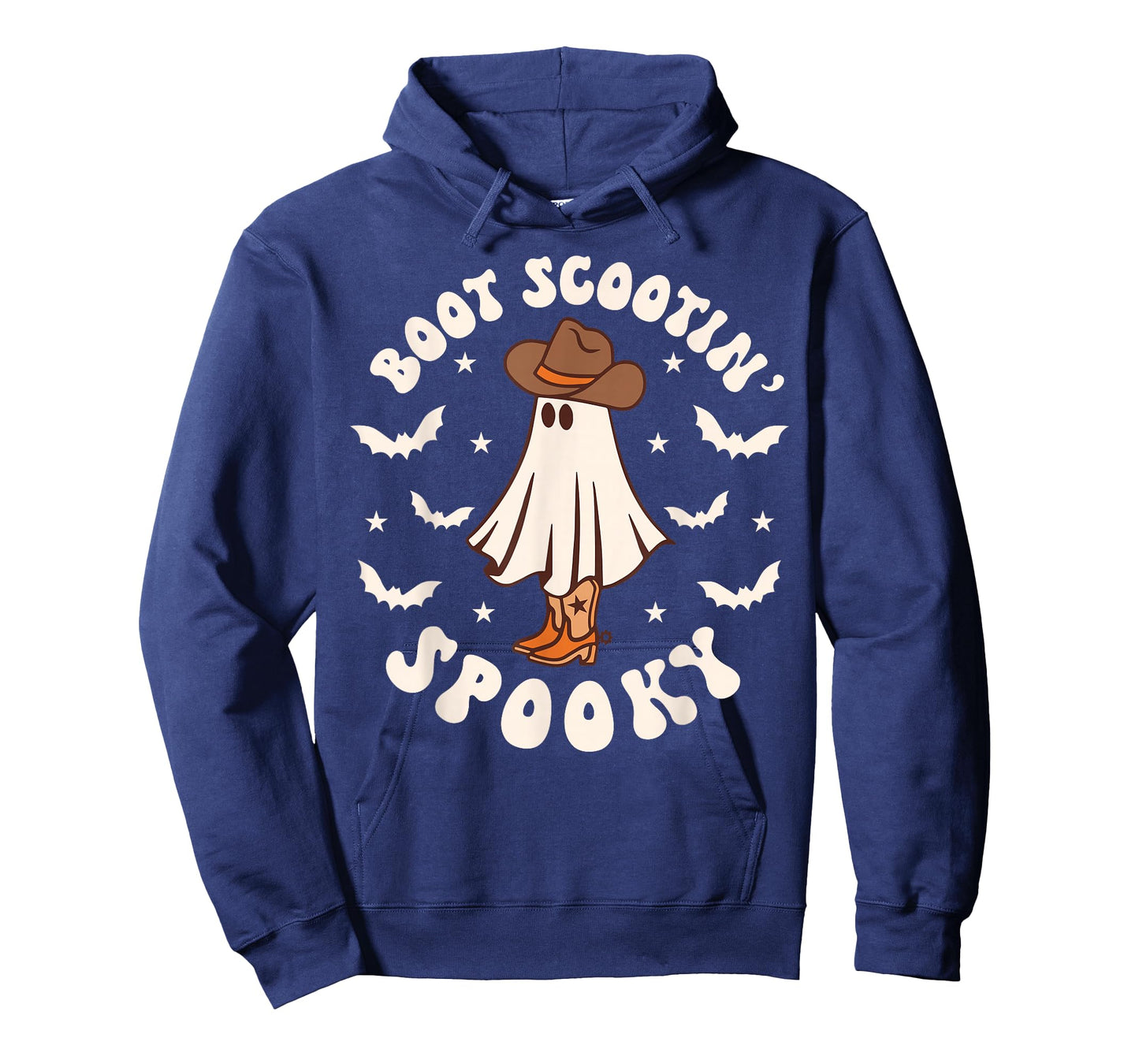 Retro Western Halloween Cute Ghost Funny Boot Scootin Spooky T-Shirt