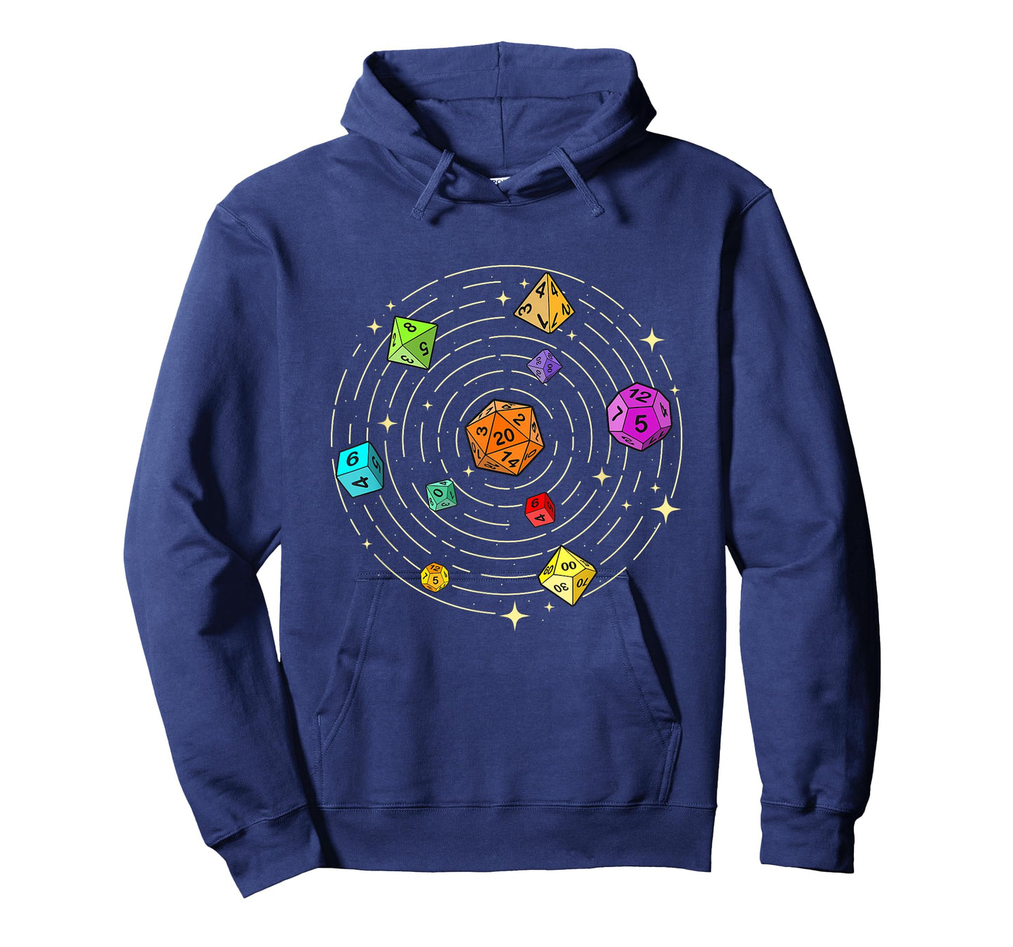 Dice Set in Space - RPG Tabletop Games D20 Tabletop T-Shirt