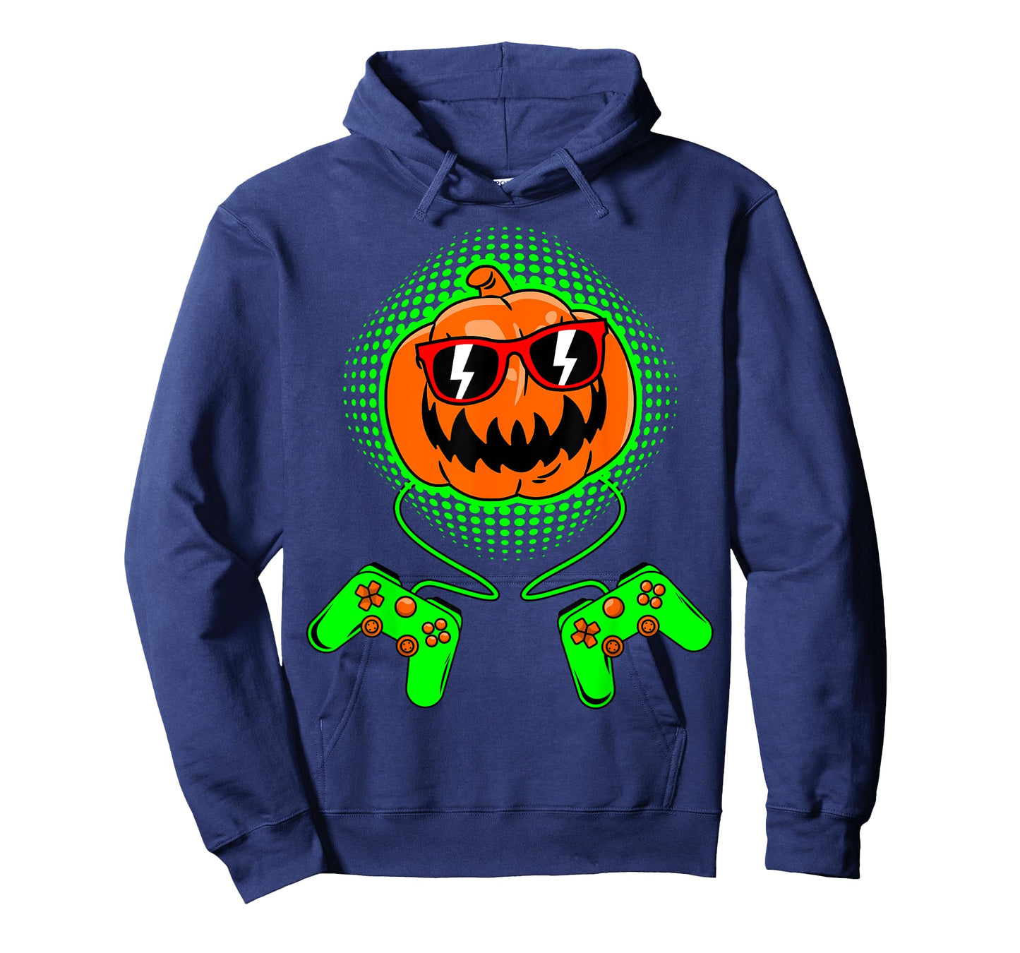 Boys Halloween Jack O Lantern Gamer Kids Men Halloween T-Shirt
