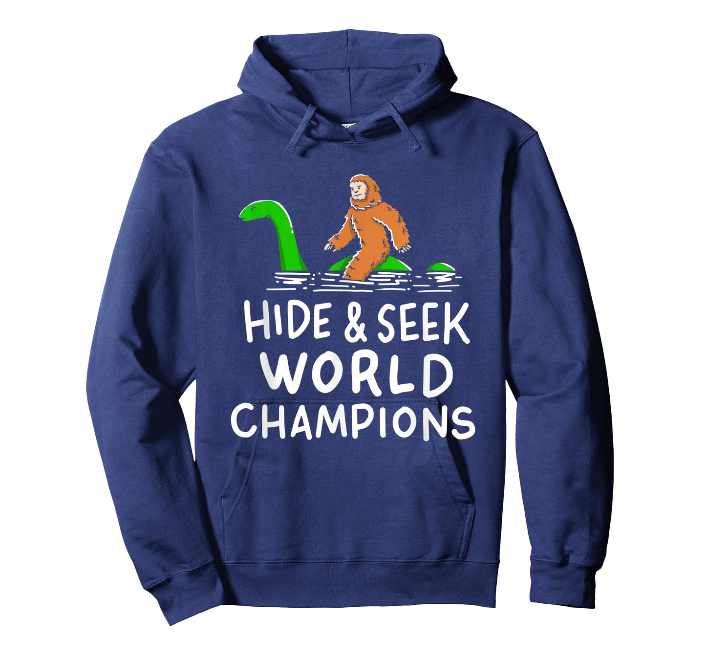 Bigfoot Riding Loch Ness Monster Gift For A Champion T-Shirt