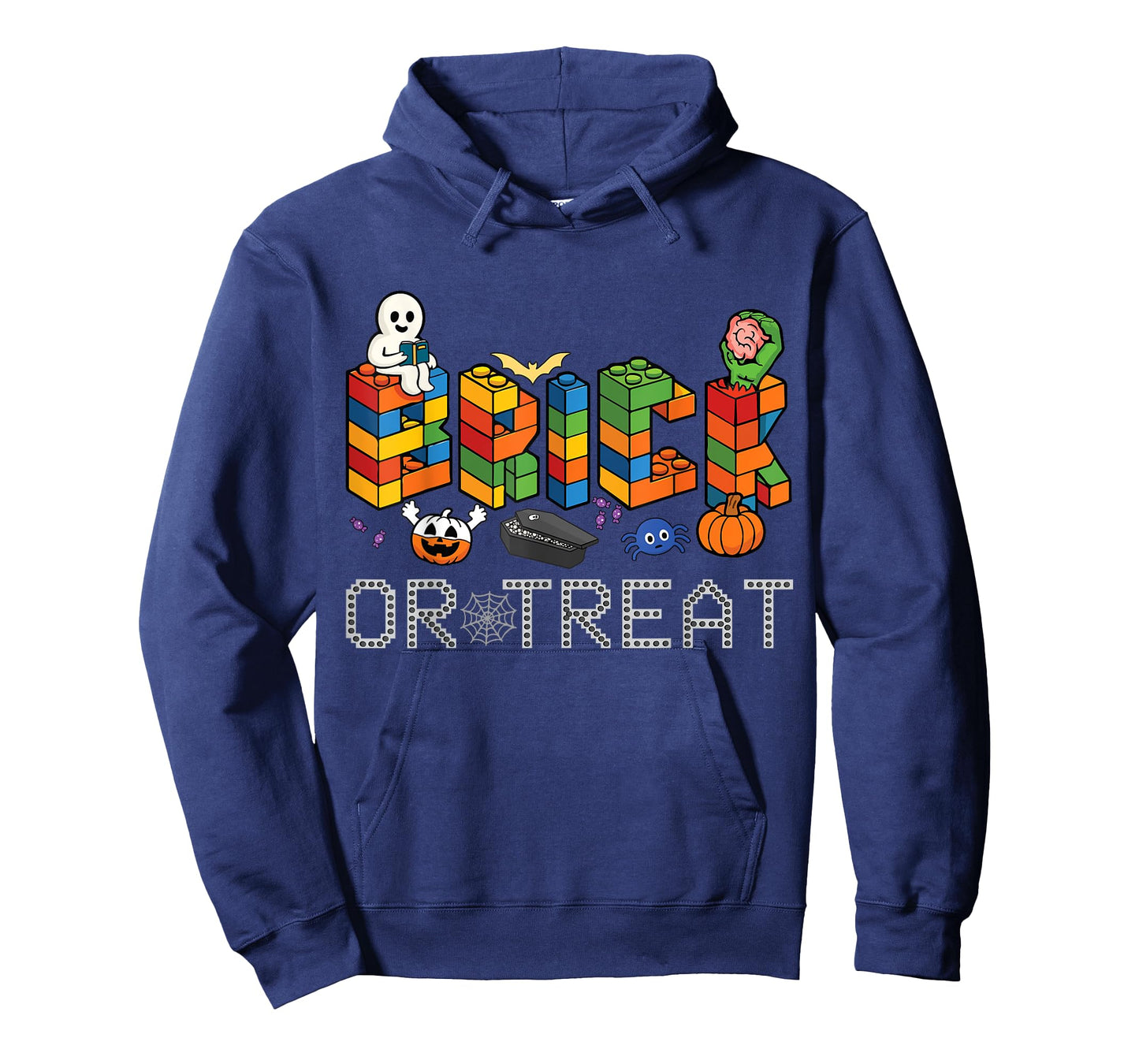 Brick Or Treat Brick Master Builder Block Building Halloween T-Shirt