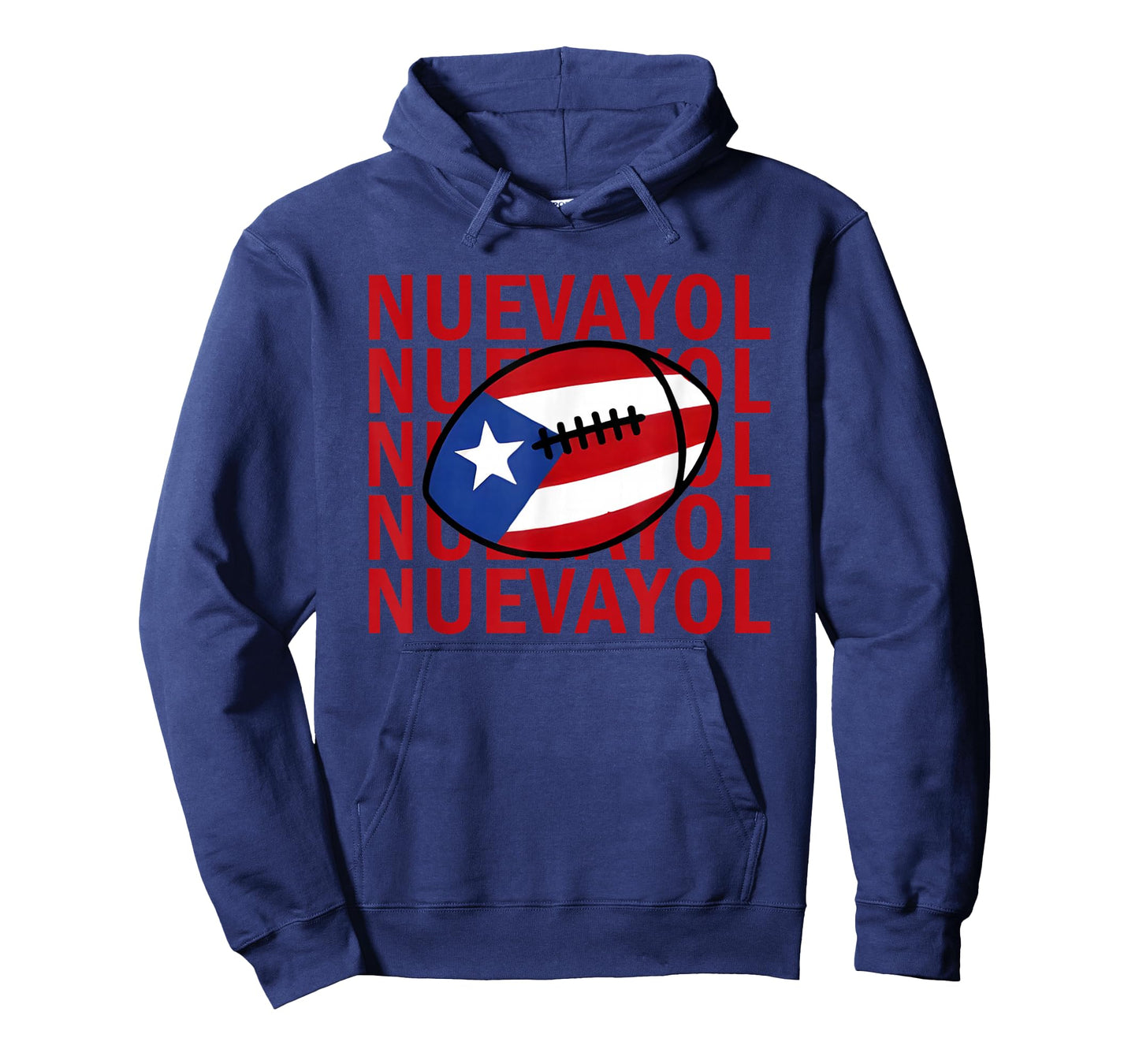NUEVAYOL Puerto Rican Football Flag Pride Graphic Design T-Shirt