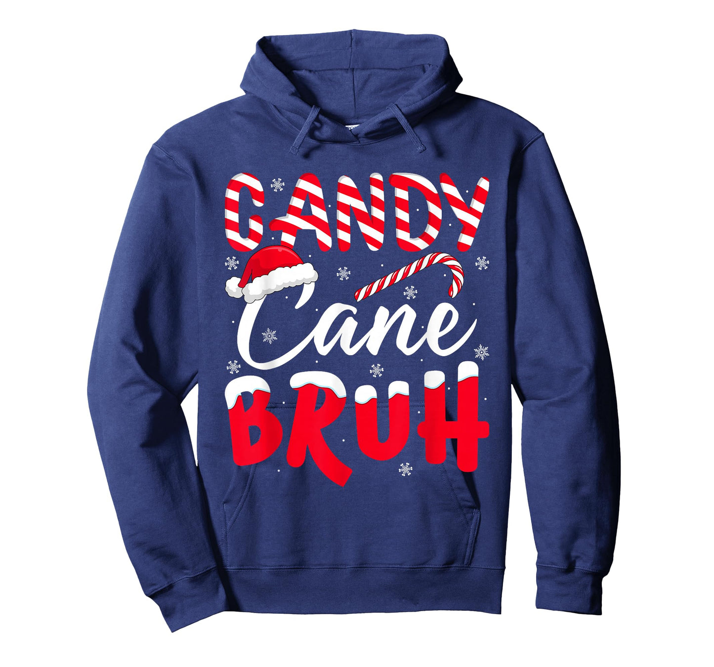 Candy Cane Bruh Christmas Love Candy Teens Boys Kids Xmas T-Shirt