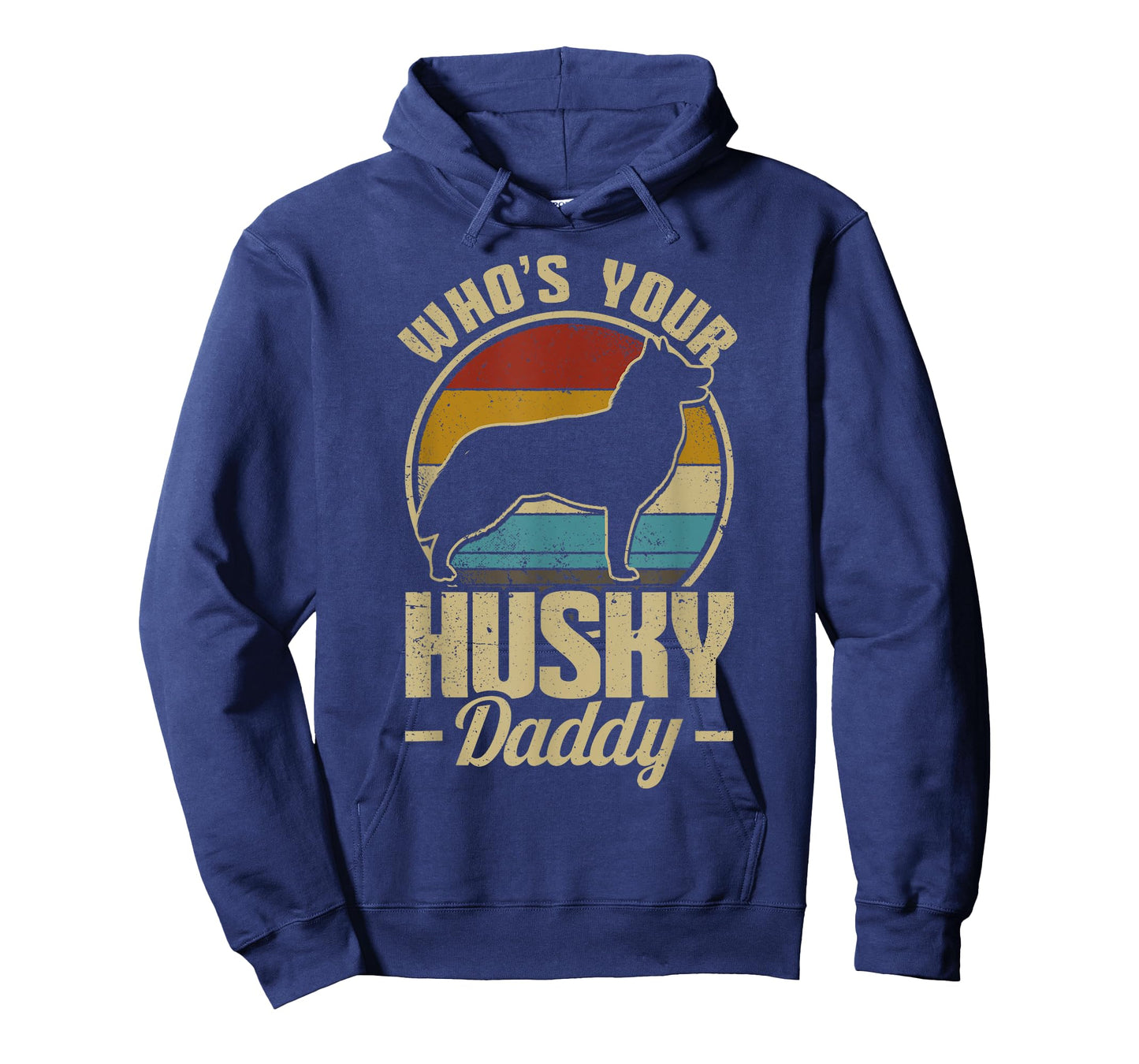 Husky Dog Retro Who's Your Husky Daddy Men T-Shirt