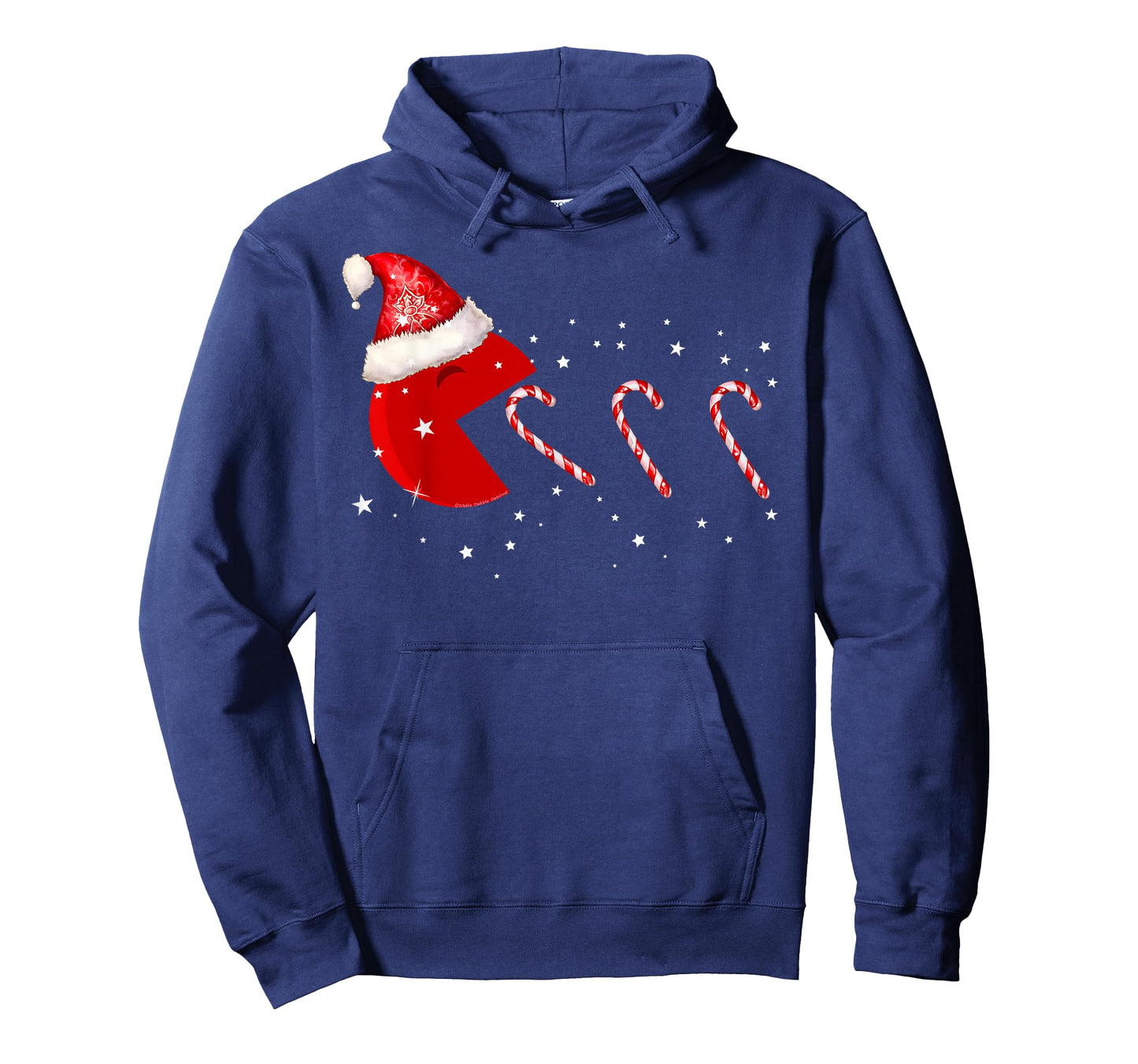 Funny Christmas Santa Hat Eating Candy Canes Christmas T-Shirt