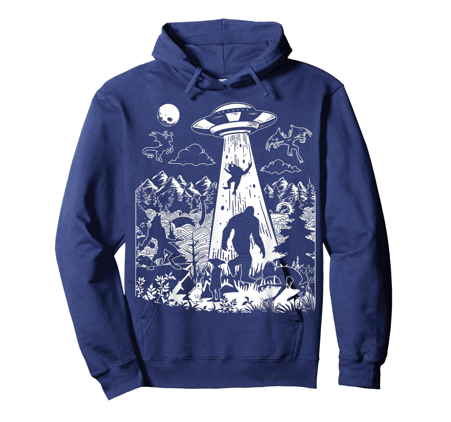 Mothman Bigfoot Dogman Alien Loch Ness All Cryptid Monsters T-Shirt