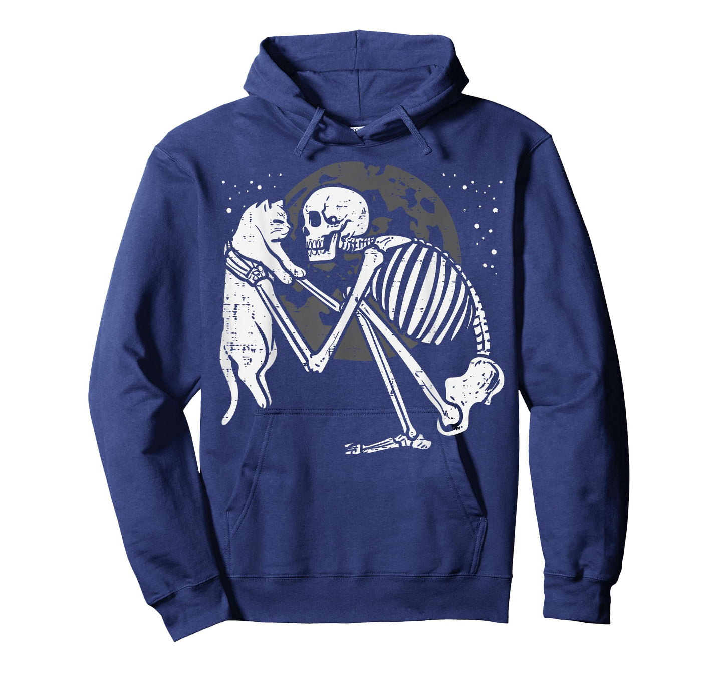 Skeleton Cat Skull Kitty Cute Goth Halloween Men Women Kids T-Shirt