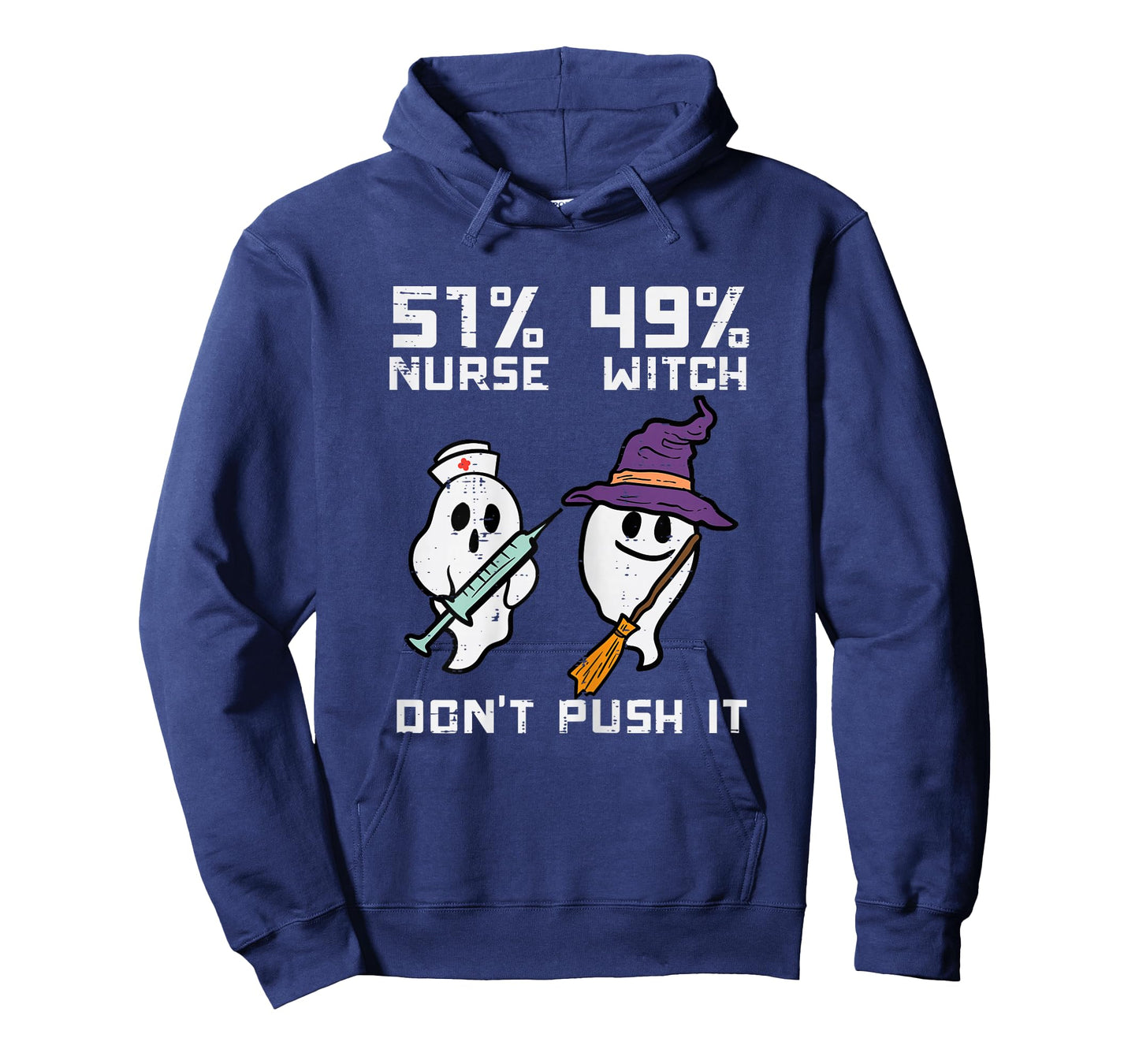 Halloween 51 Percent Nurse Witch Fun Costume Scrub Top Women T-Shirt