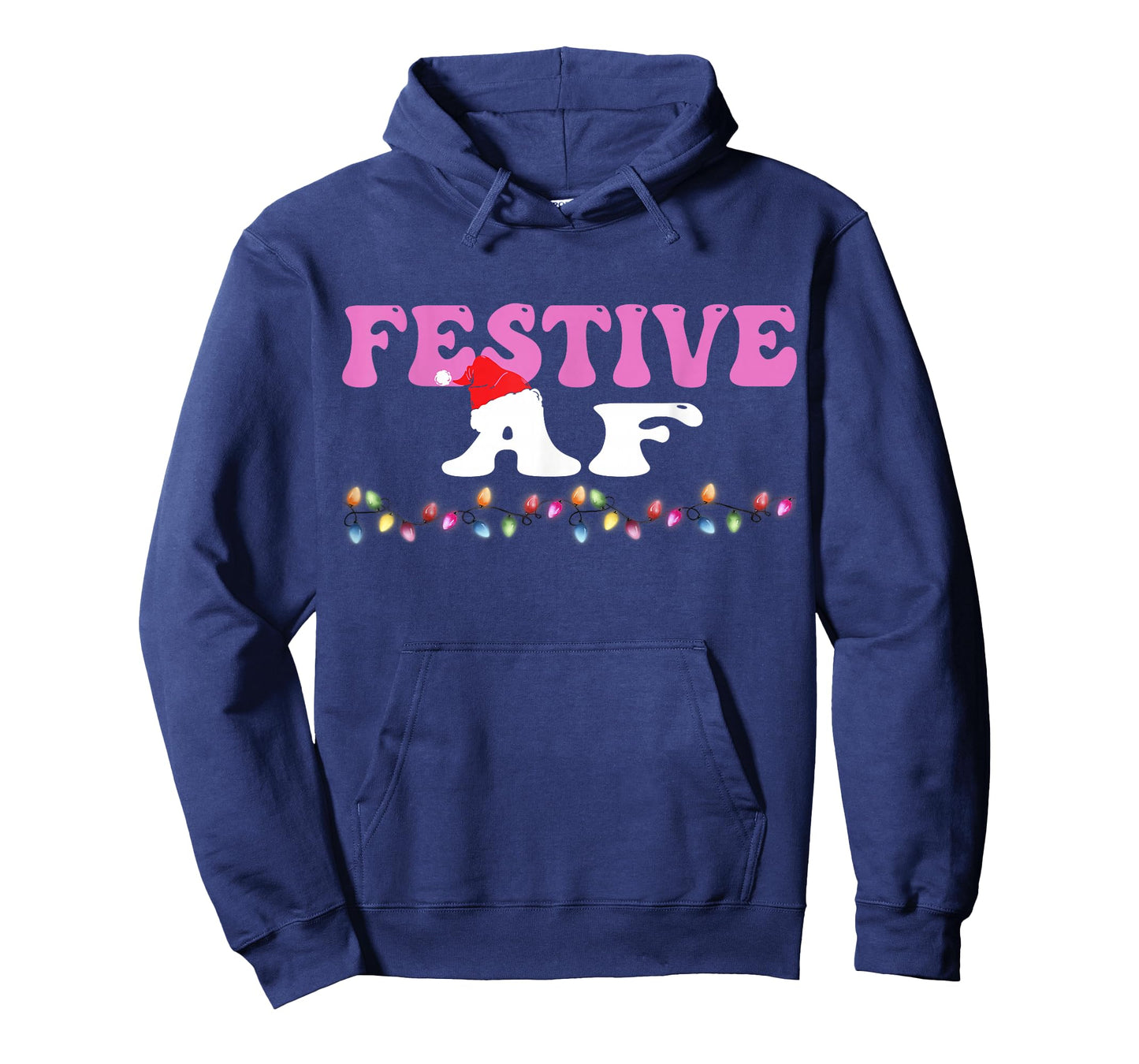 Festive As f#ck AF Christmas Light Xmas Adults Women Men Fun T-Shirt