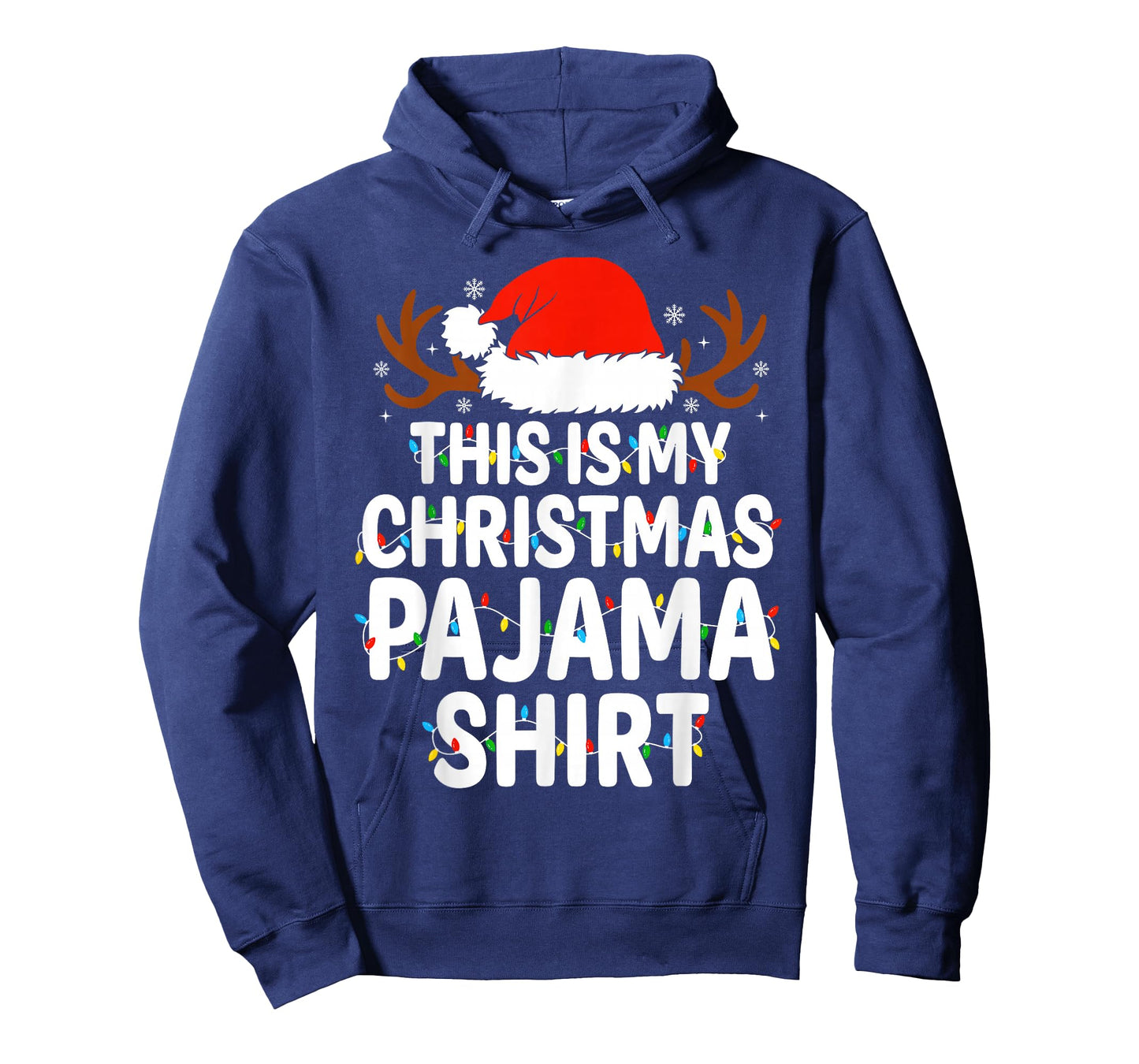 This is My Christmas Pajama Shirt Xmas Lights Men Women T-Shirt