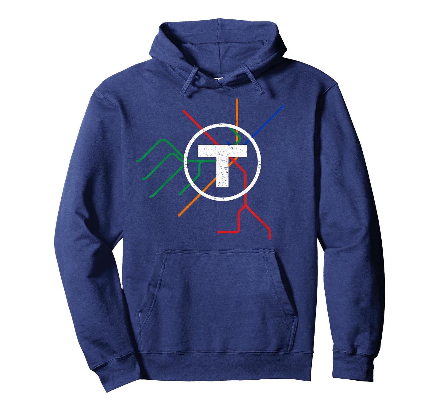 Boston T Subway Map Vintage MBTA T-Shirt