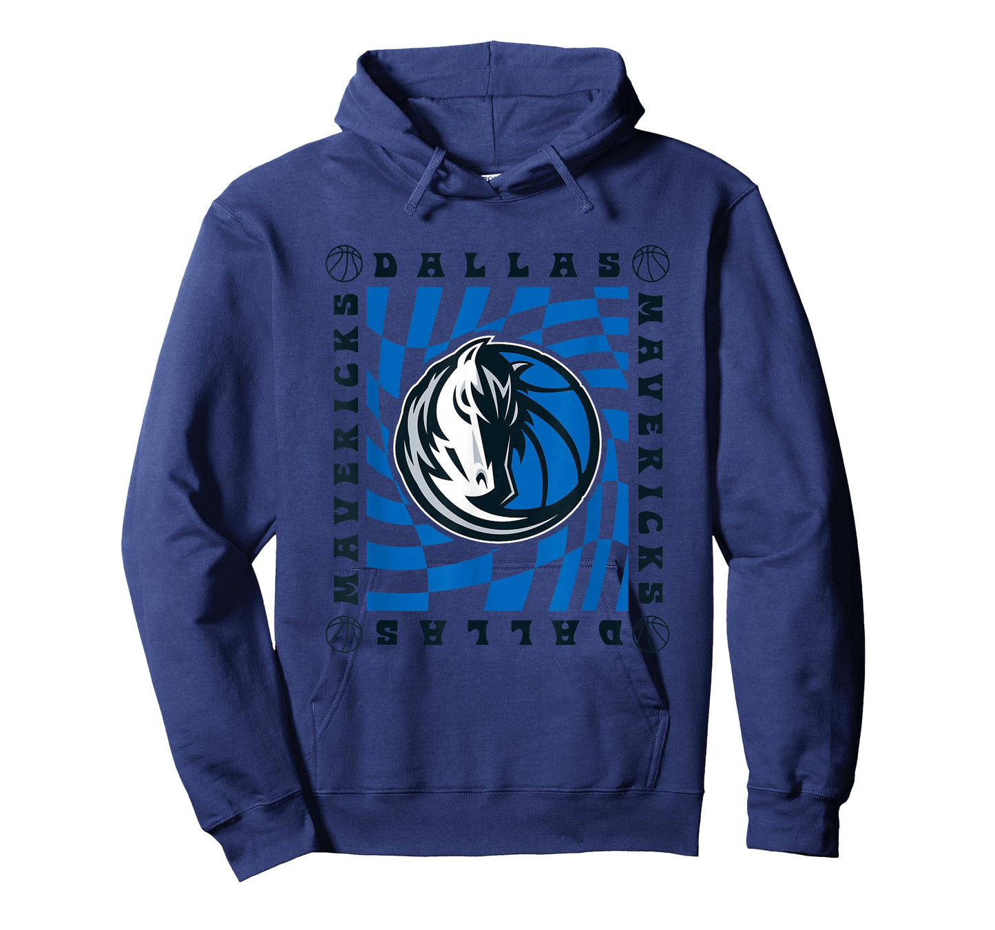 NBA Dallas Mavericks Retro Checkerboard Wave T-Shirt