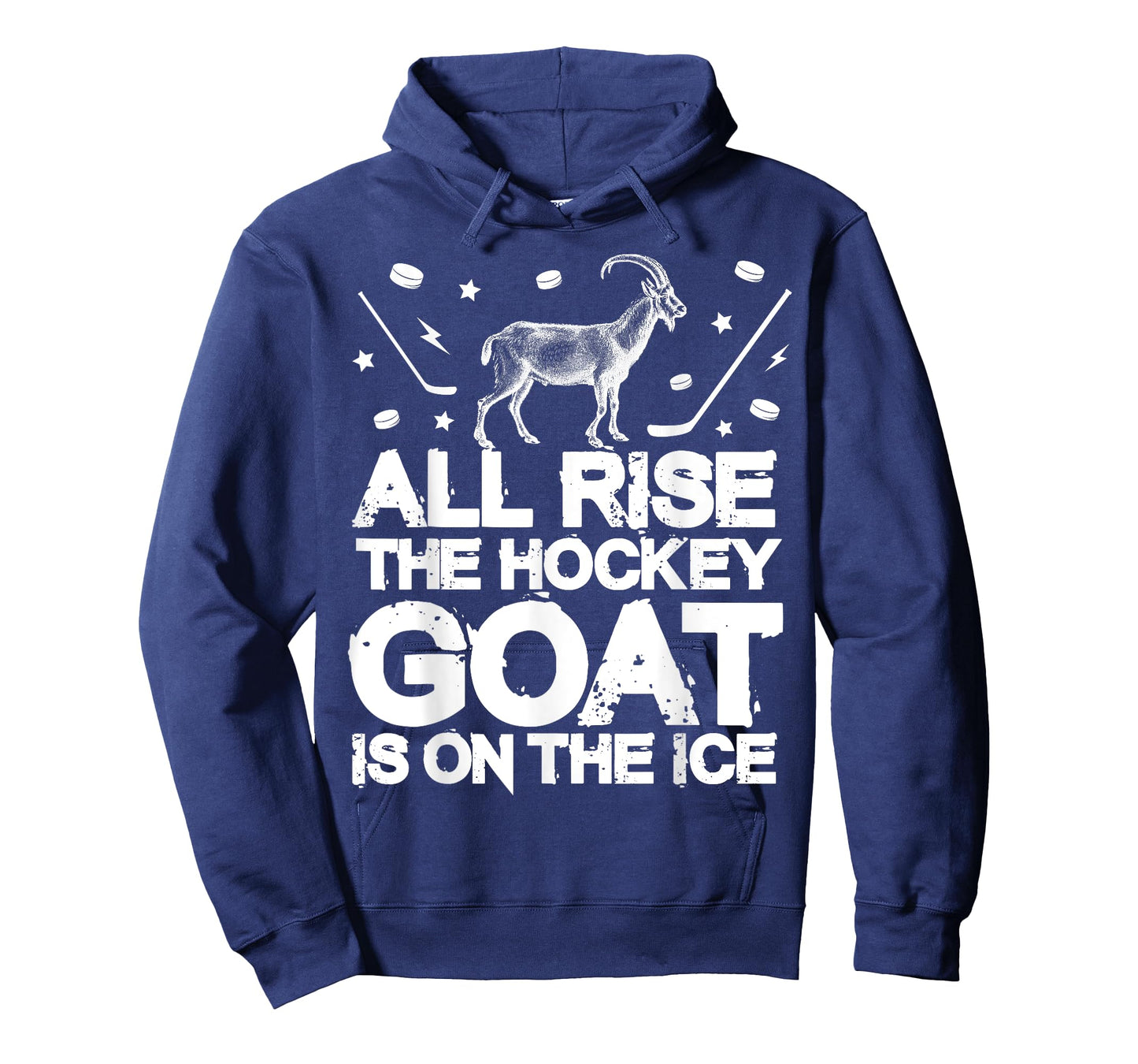 Funny Boys Ice Hockey Gift - All Rise Hockey GOAT On Ice T-Shirt