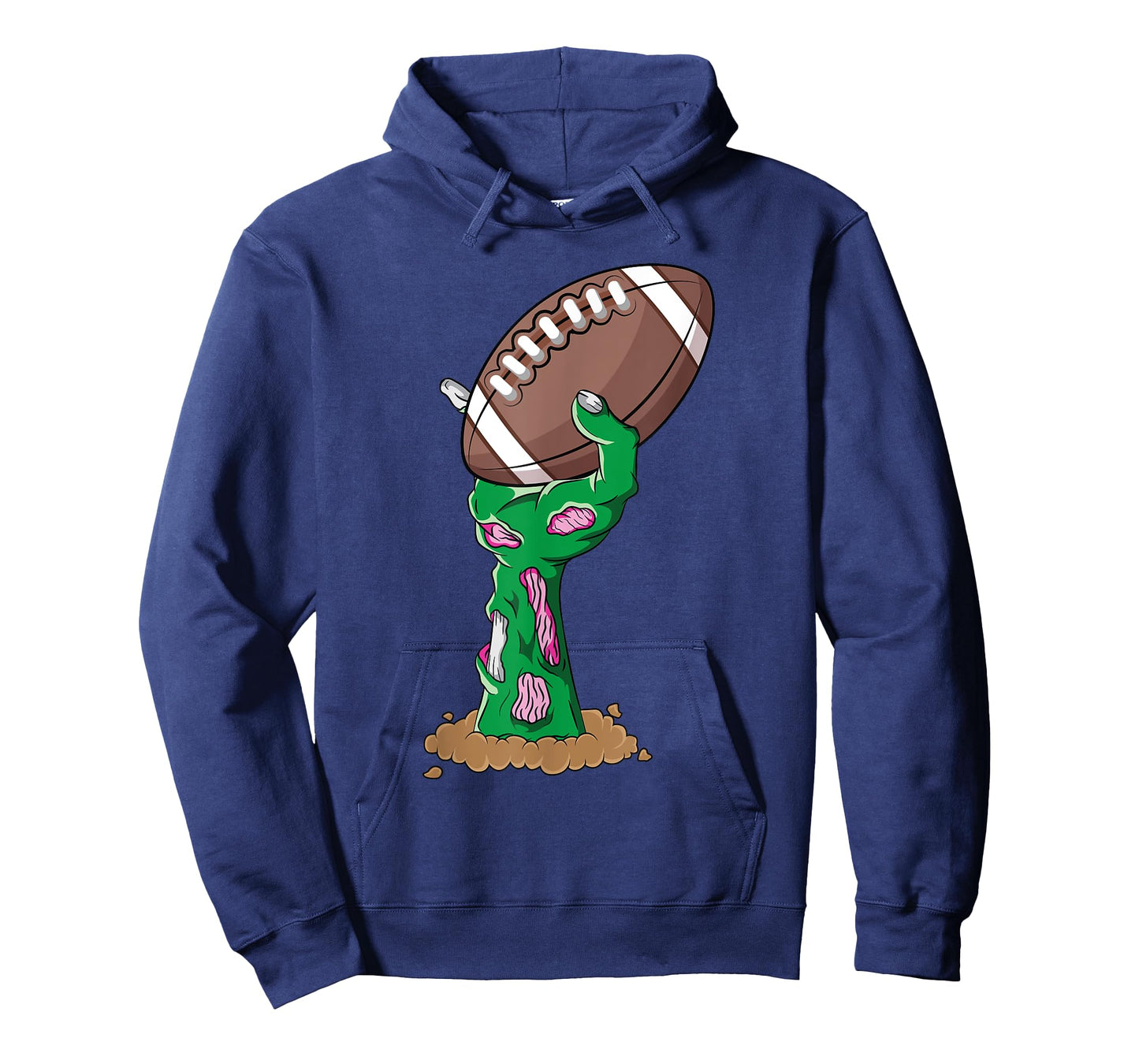 Zombie Hands Football Funny Horror Scary Halloween Costume T-Shirt