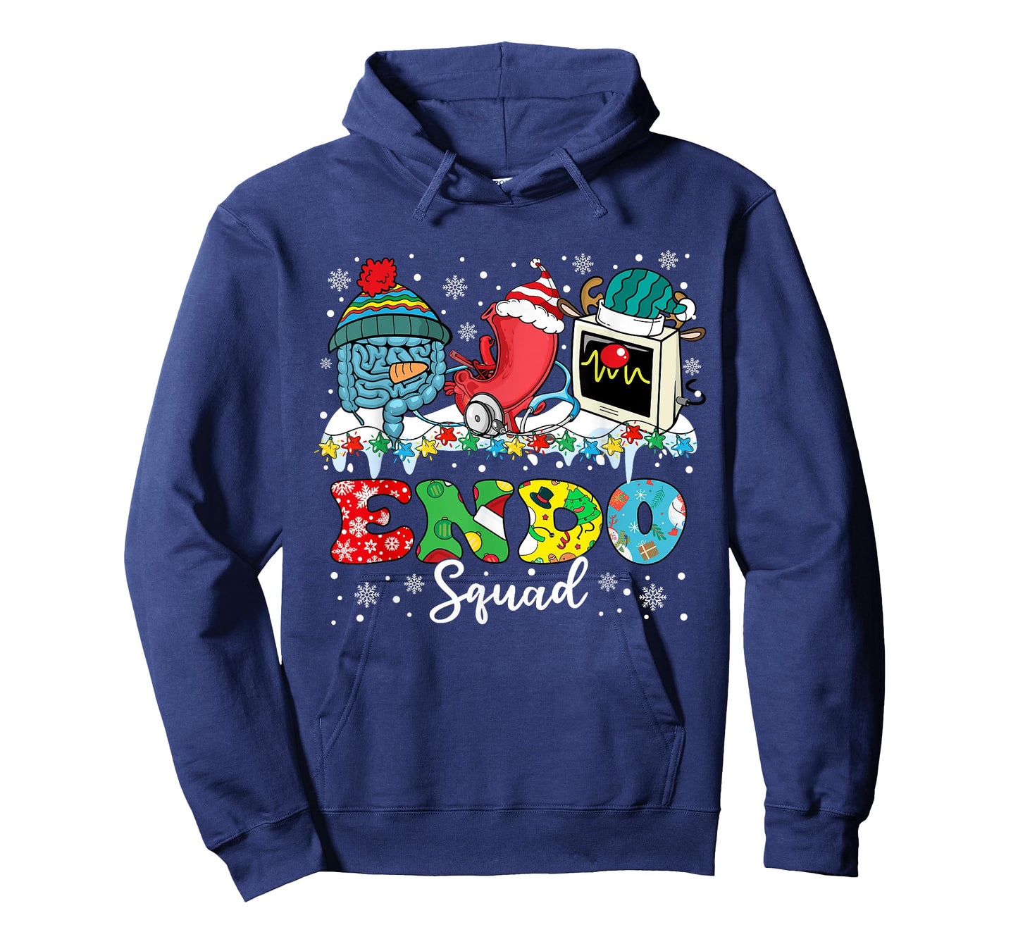Endoscopy Squad Stomach Santa Hat Endoscopy Tech Christmas T-Shirt