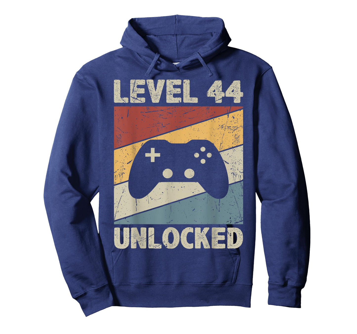 Level 44 Unlocked - Retro Vintage Funny 44th Birthday Gamer T-Shirt