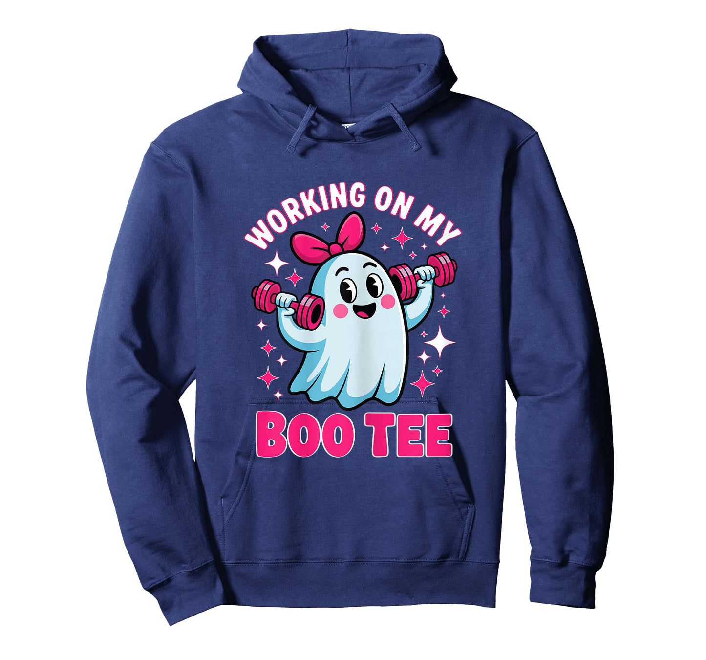 Working on My Boo Tee Funny Gym Halloween Workout for Women T-Shirt
