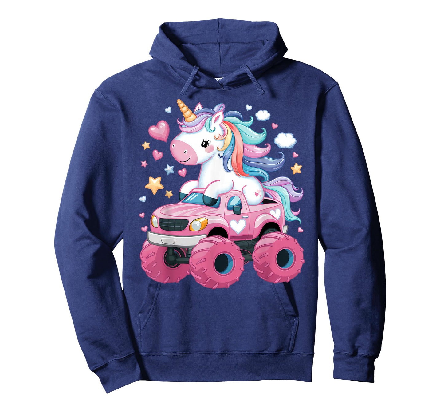 Monster Truck Unicorn Birthday Party Girl Monster Truck T-Shirt