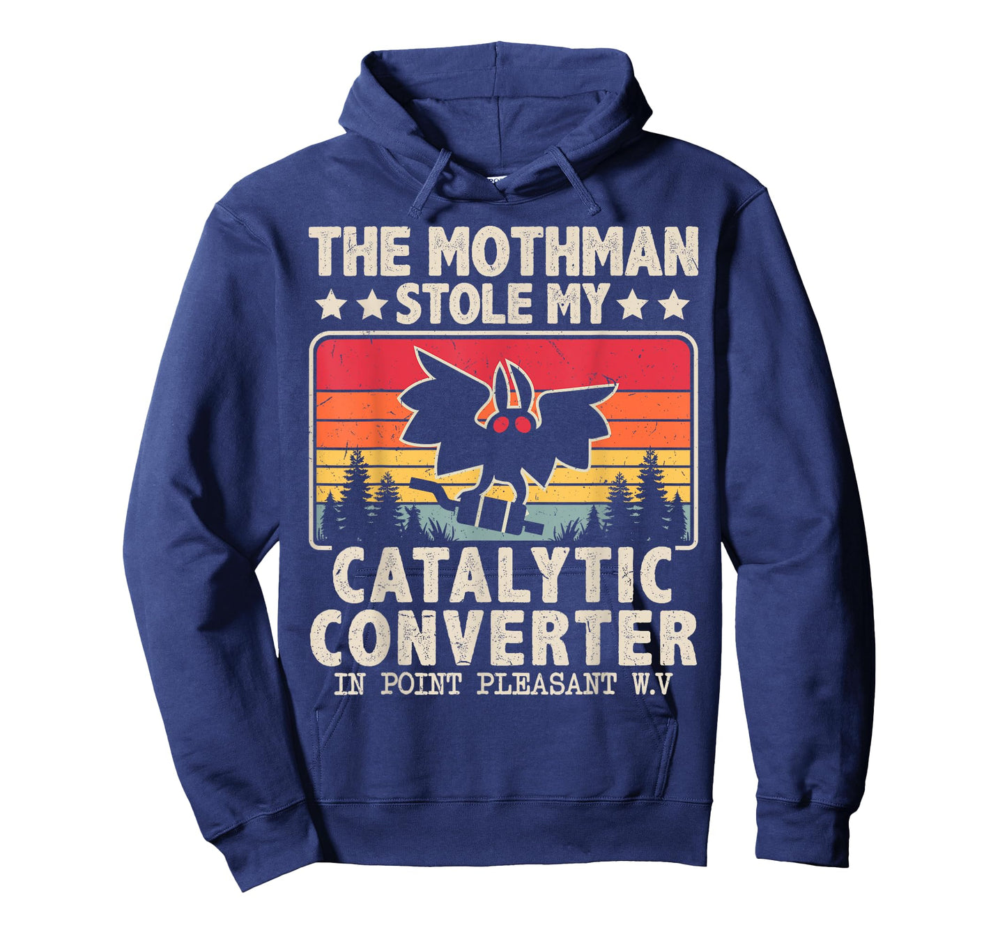 Funny Mothman Stole My Catalytic Converter Mothman Cryptid T-Shirt