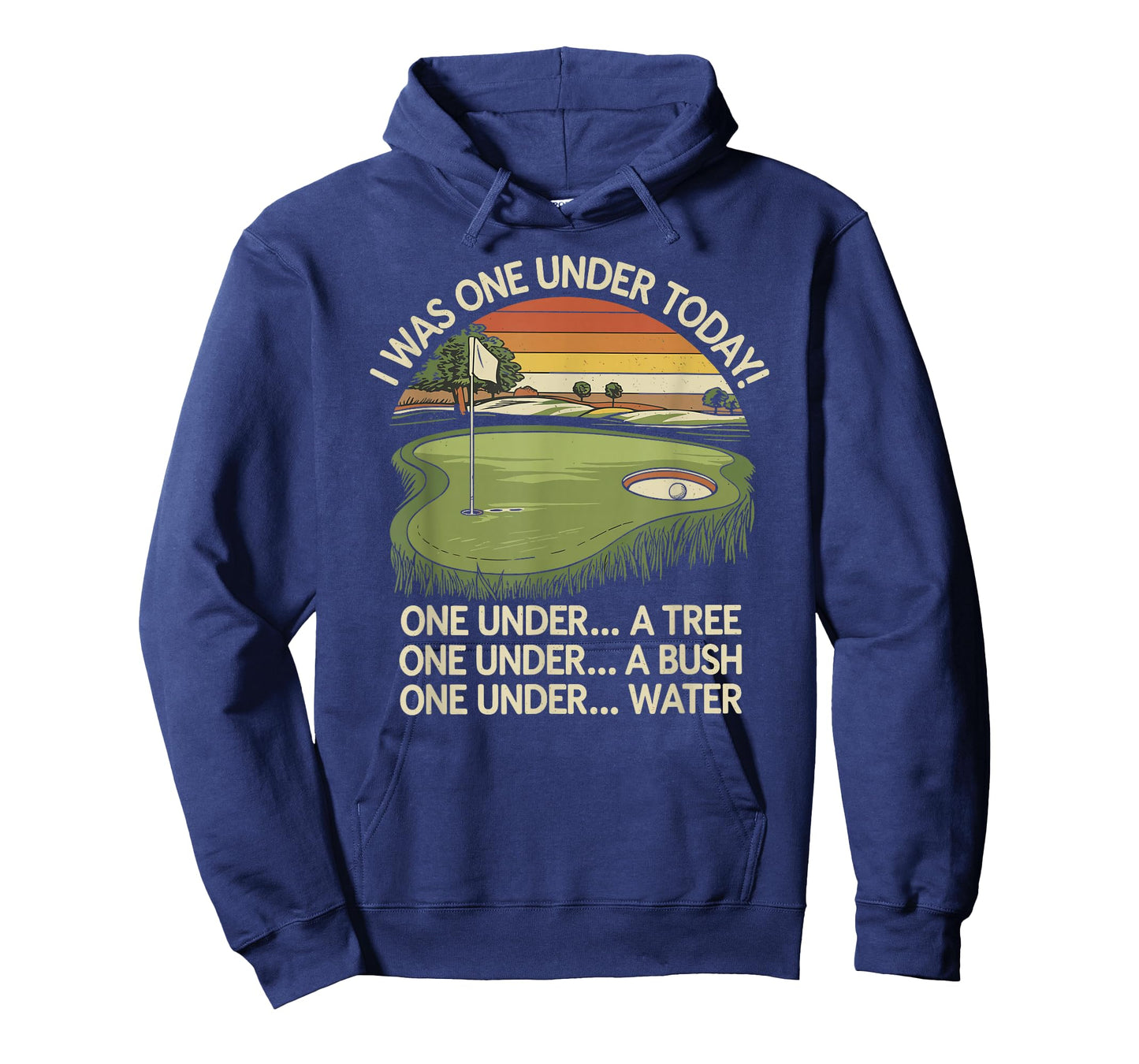 I Was One Under Today funny Golf Lover Golfer Golfing T-Shirt