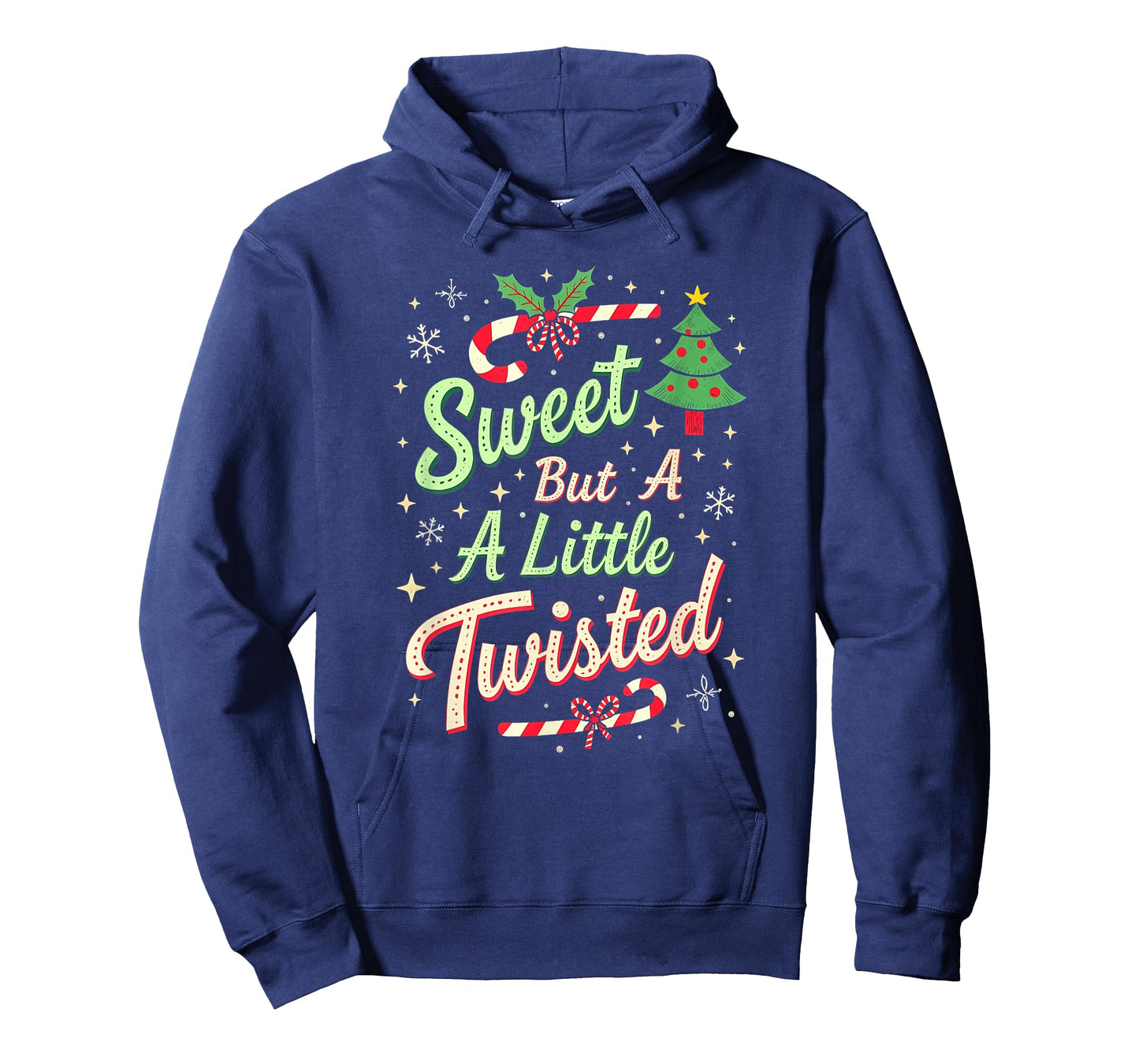 Sweet But Twisted Funny Christmas Candy Cane Xmas T-Shirt