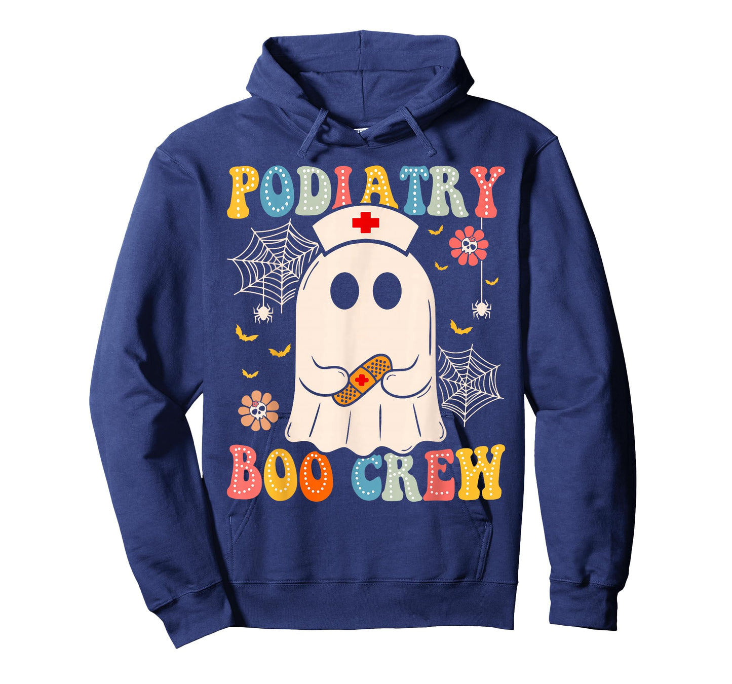 Groovy Podiatry Boo Crew Nurse Funny Ghost Halloween Nurse T-Shirt