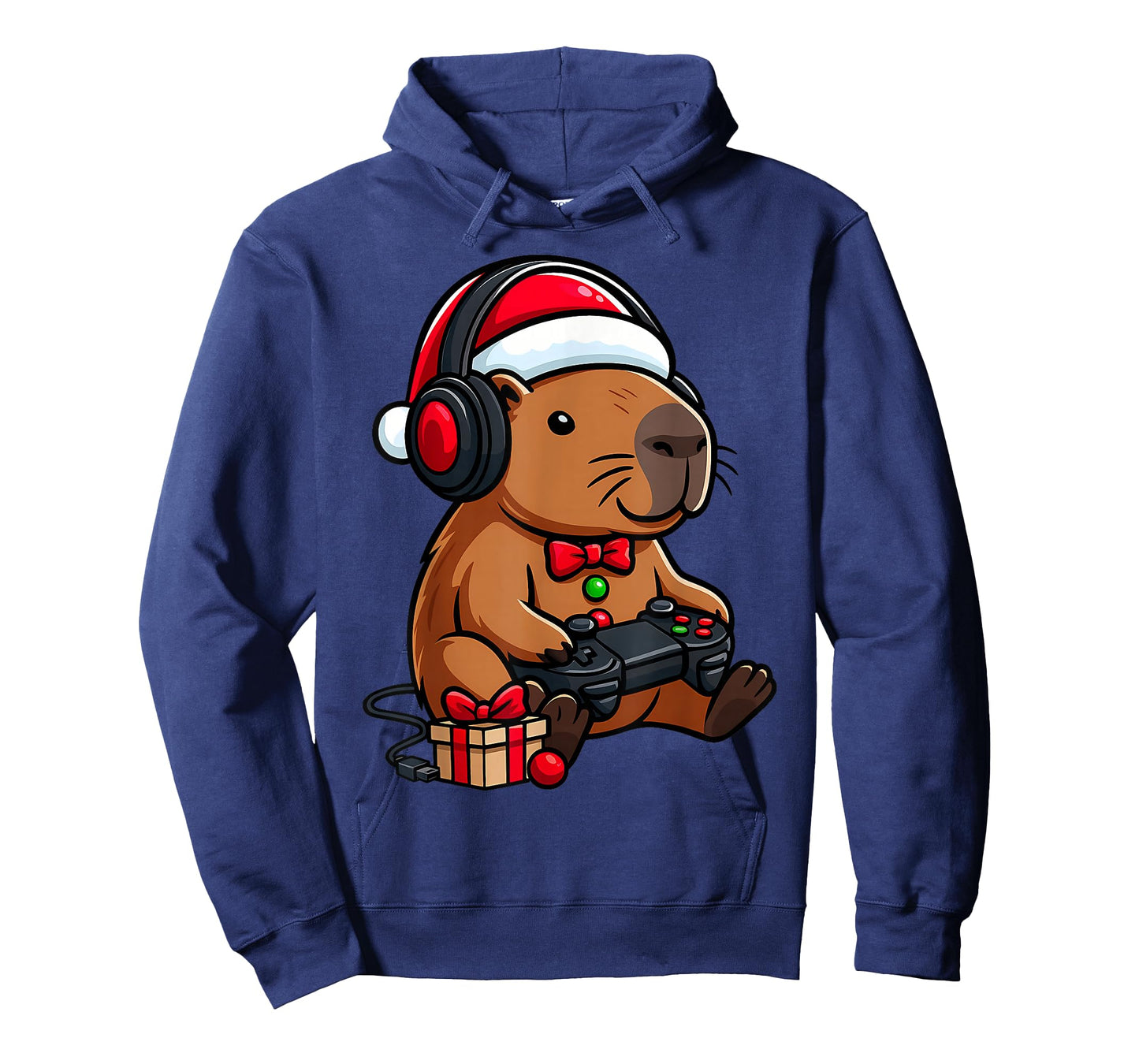Bruh Christmas Capybara Gamer Video Gaming Men Women Kids T-Shirt